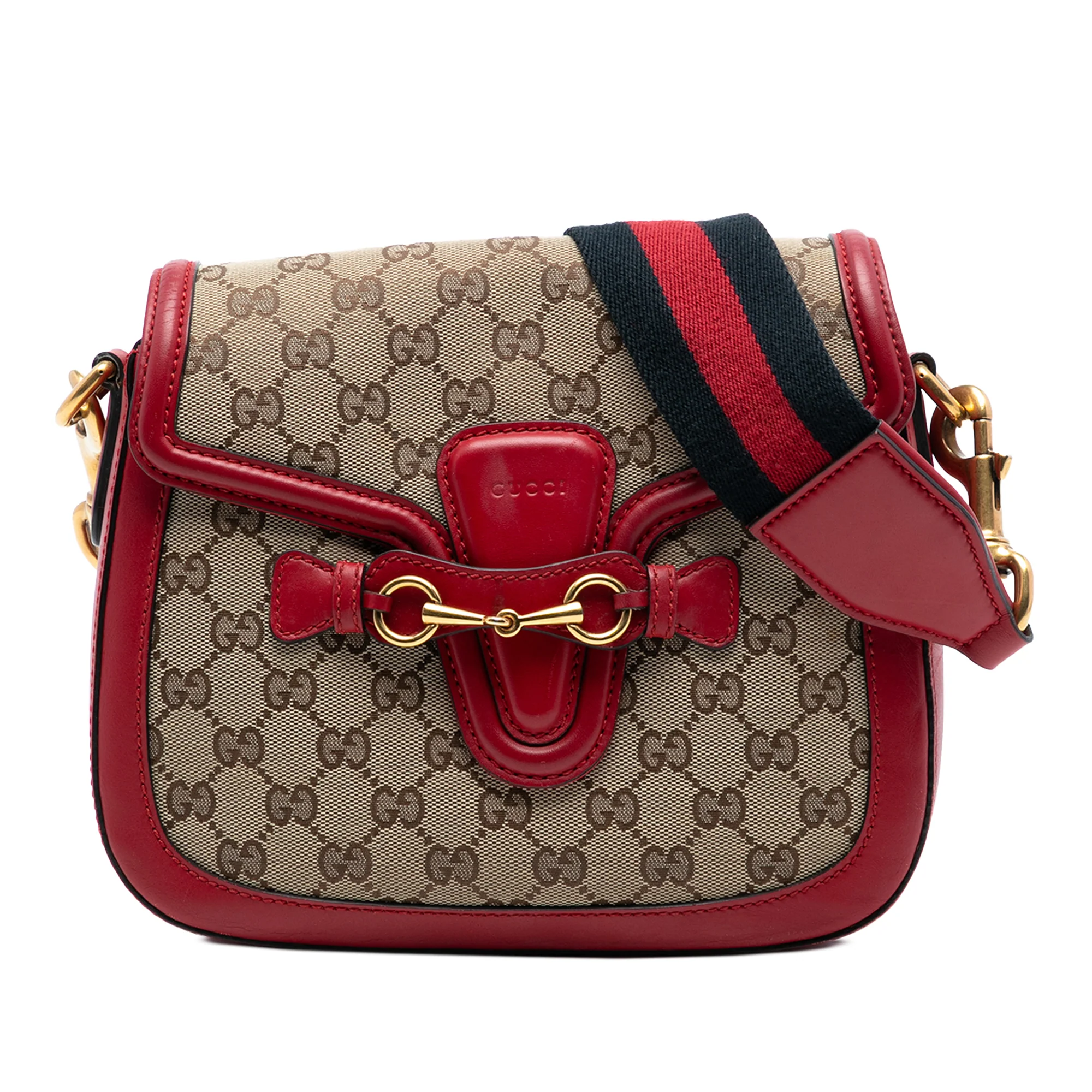 Lady Web Shoulder Bag GG Canvas Medium