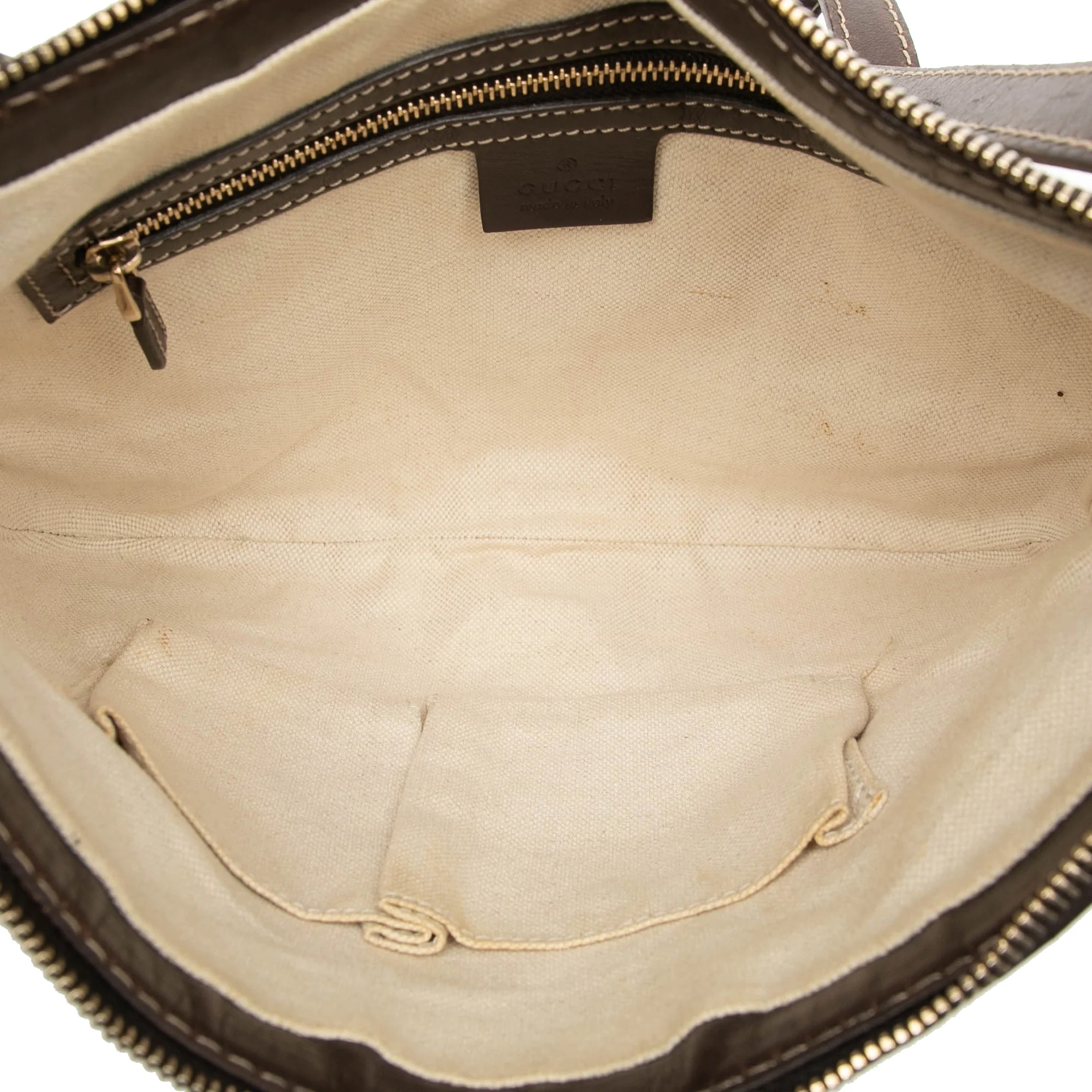 Lovely Heart Interlocking G Crossbody Bag GG Canvas with Leather - Image 4