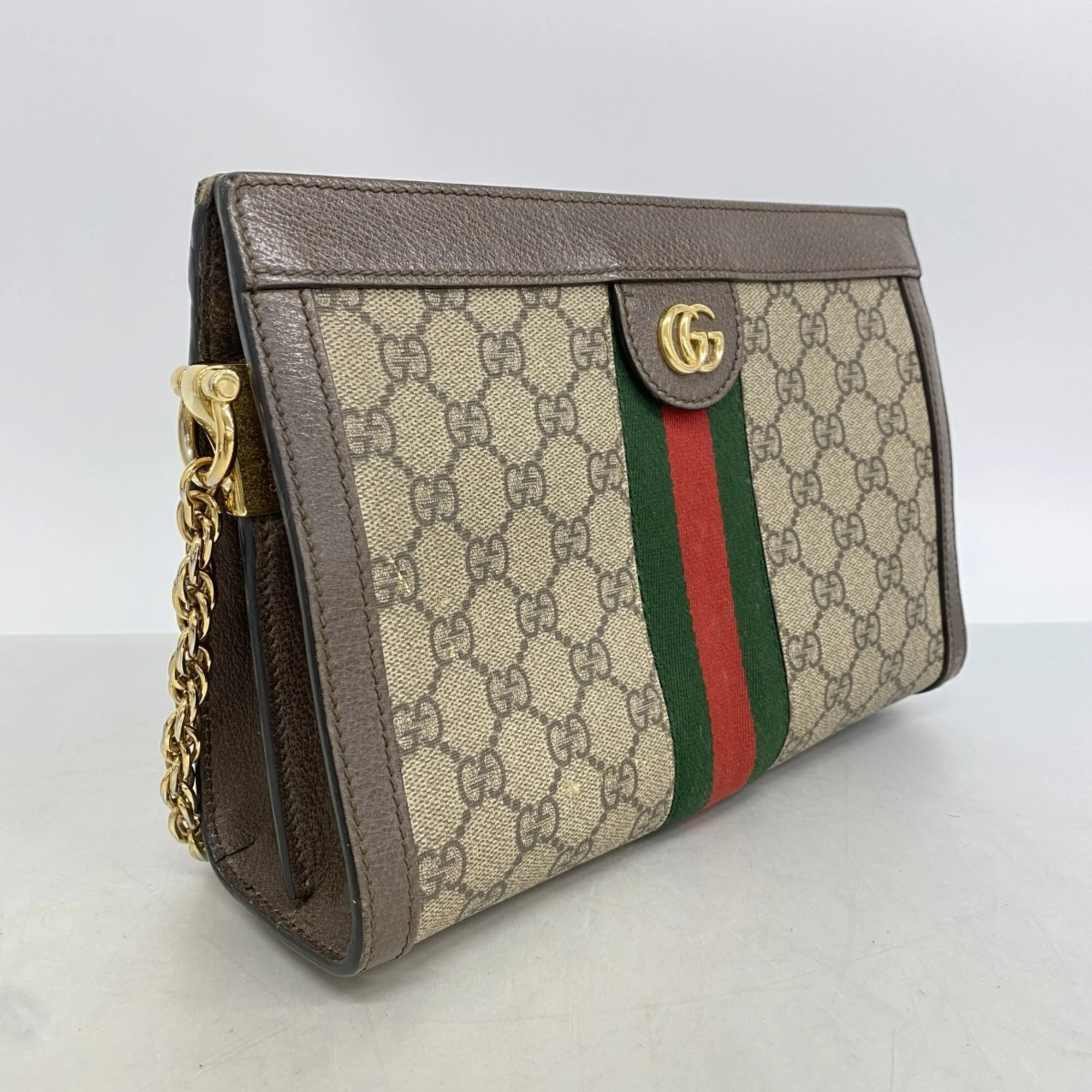 Ophidia Chain Shoulder Bag GG Coated Canvas Small - Image 2