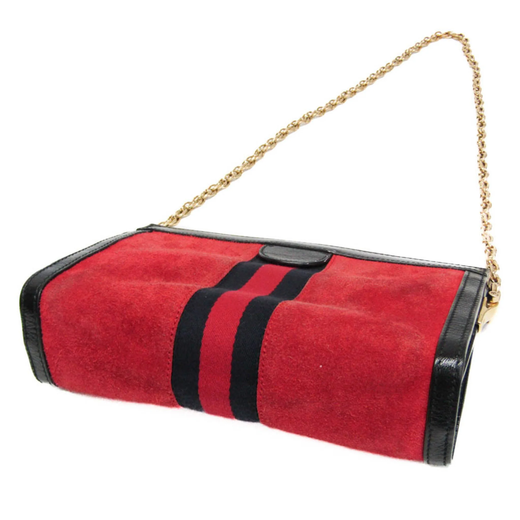 Ophidia Chain Shoulder Bag Suede Small - Image 2