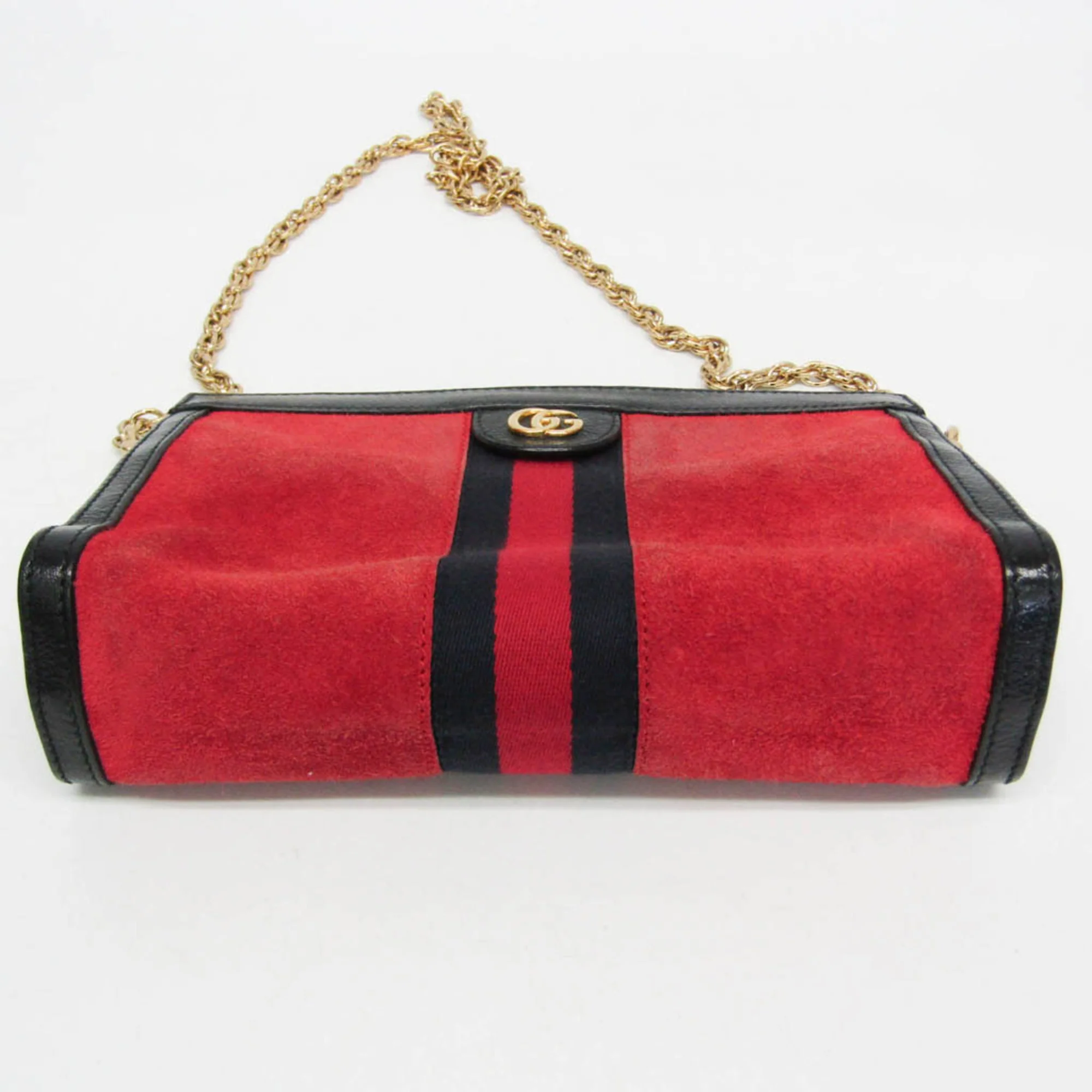 Ophidia Chain Shoulder Bag Suede Small - Image 5