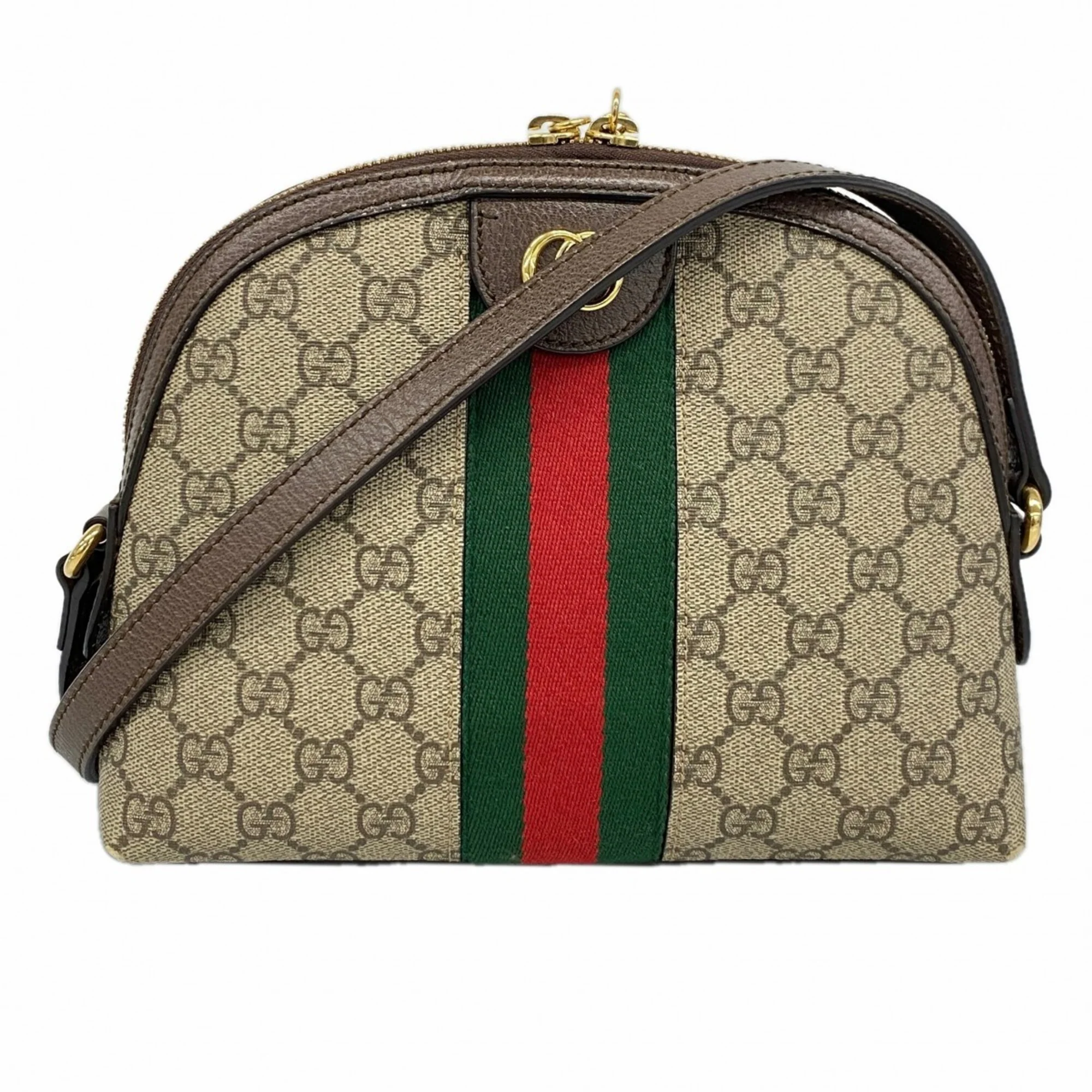 Ophidia Dome Shoulder Bag GG Coated Canvas Small