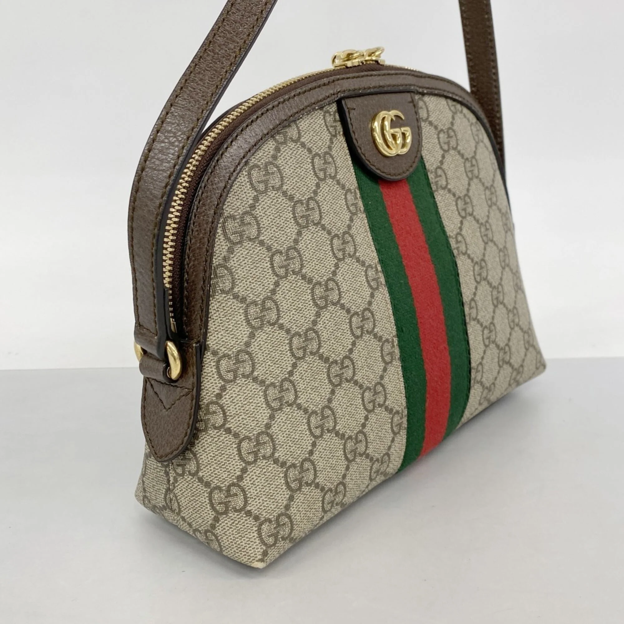 Ophidia Dome Shoulder Bag GG Coated Canvas Small - Image 2