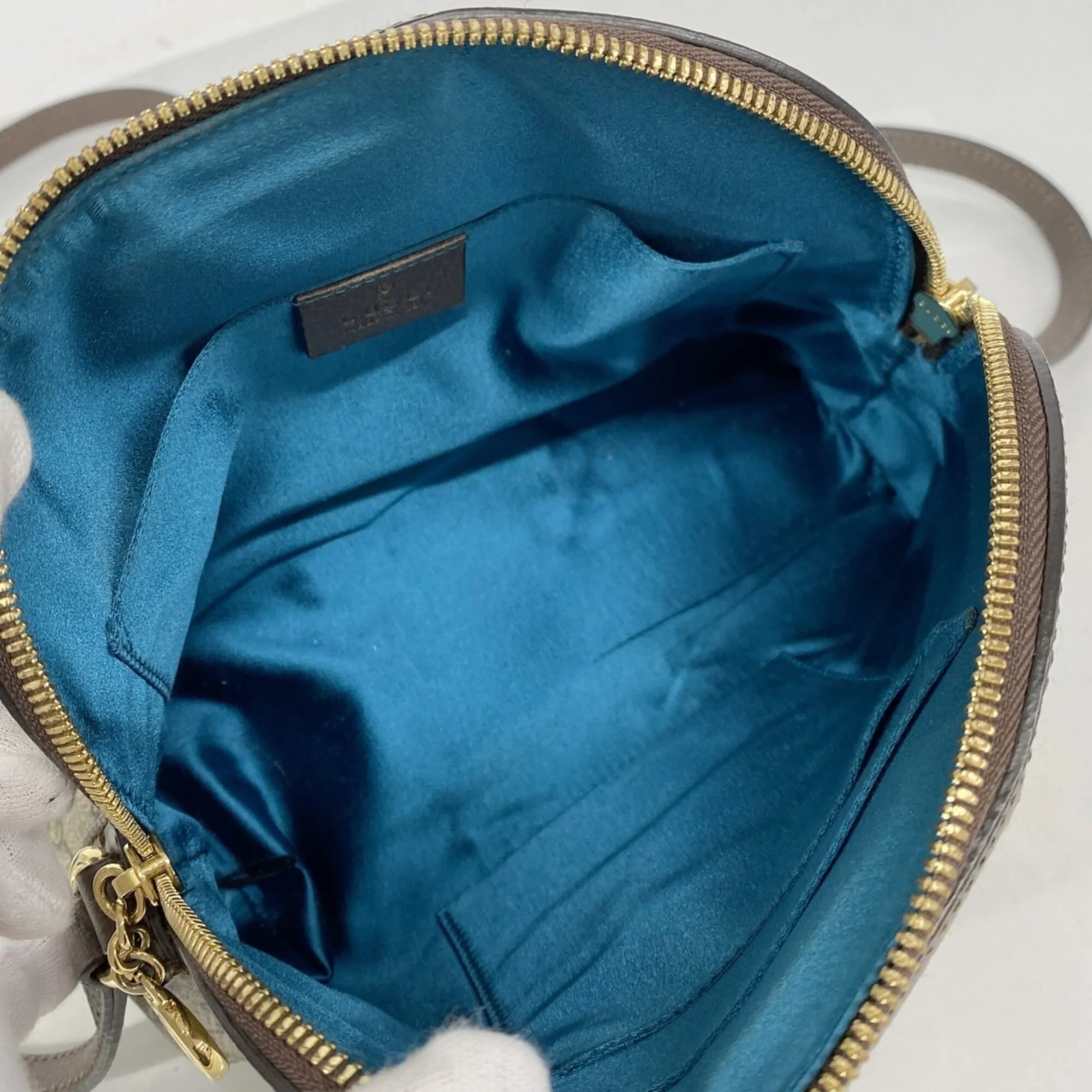 Ophidia Dome Shoulder Bag GG Coated Canvas Small - Image 4
