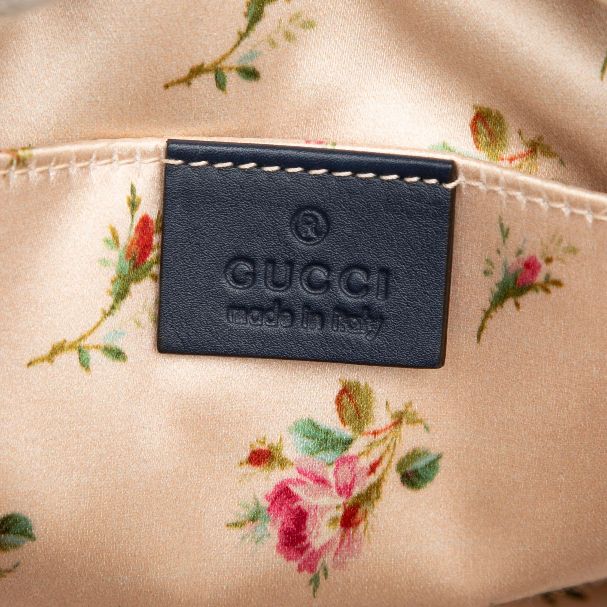 Pearly GG Marmont Shoulder Bag Matelasse Denim Small - Image 5