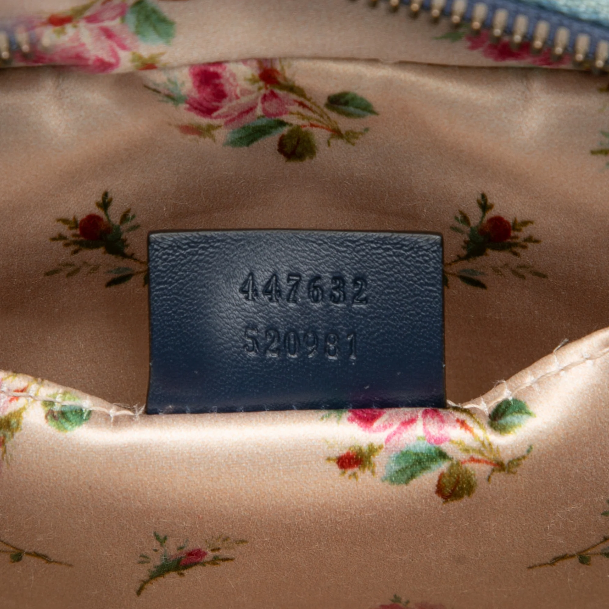 Pearly GG Marmont Shoulder Bag Matelasse Denim Small - Image 6