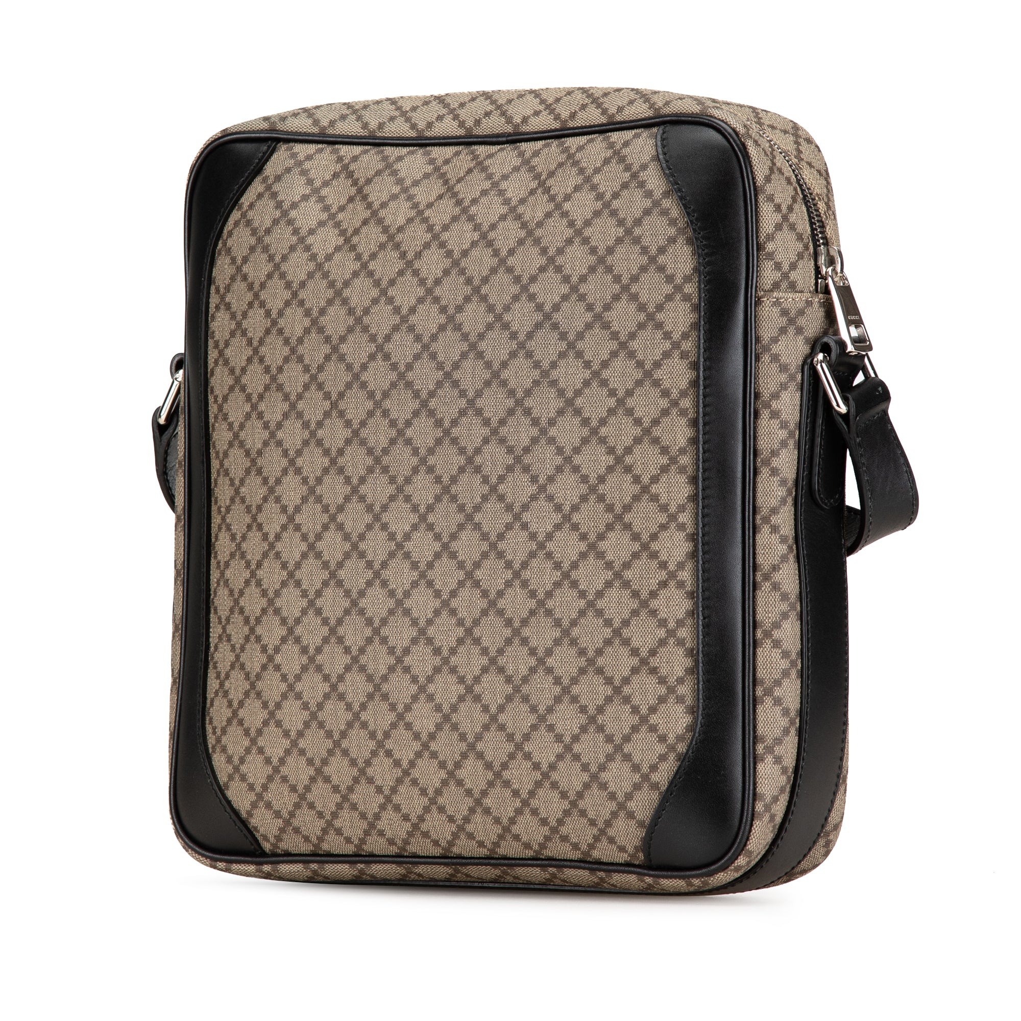 Snap Messenger Bag Diamante Coated Canvas Medium - Image 2