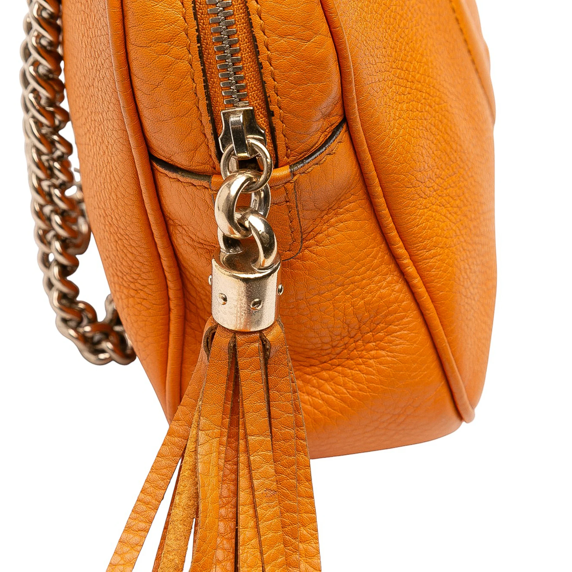 Soho Chain Zip Shoulder Bag Leather Small - Image 7