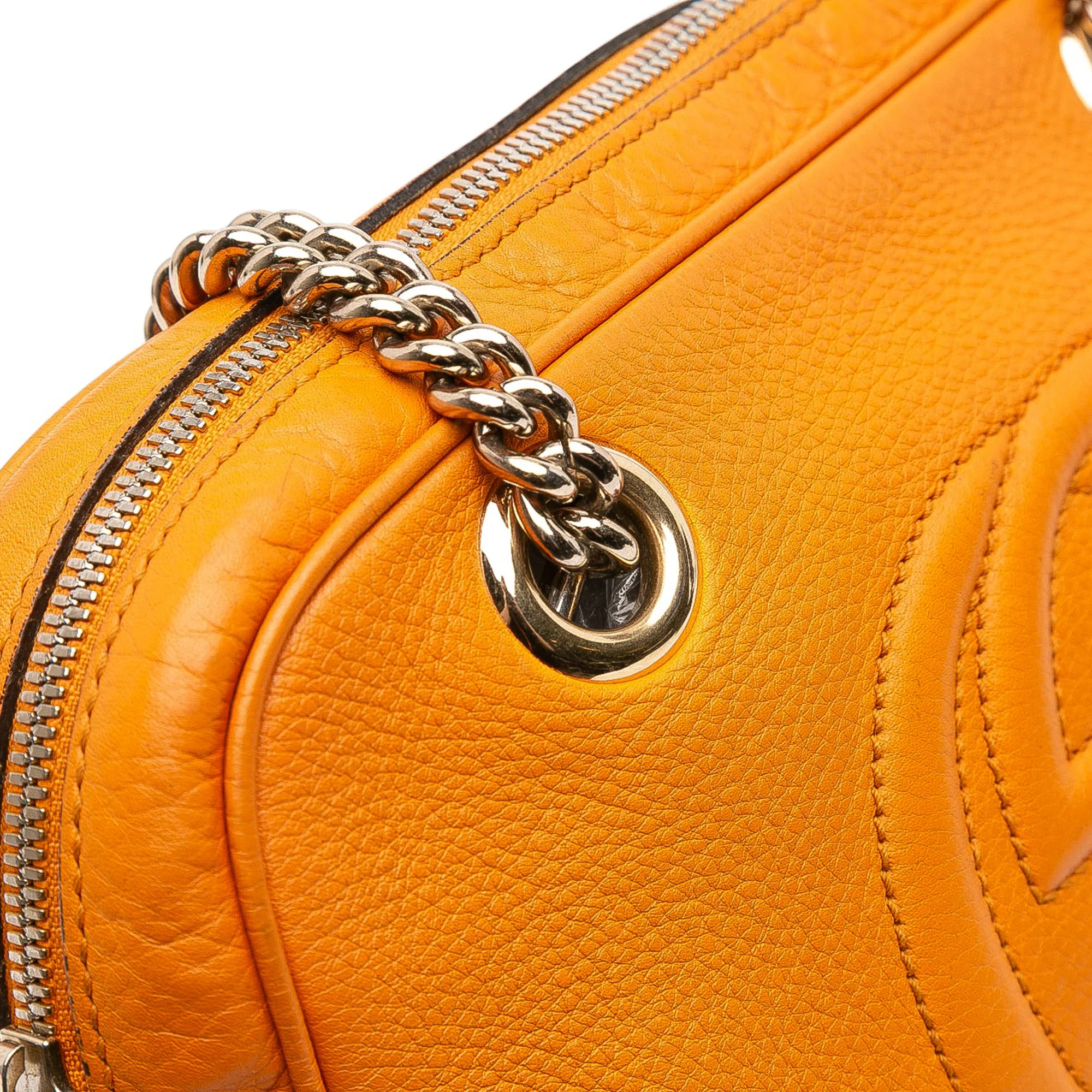 Soho Chain Zip Shoulder Bag Leather Small - Image 8