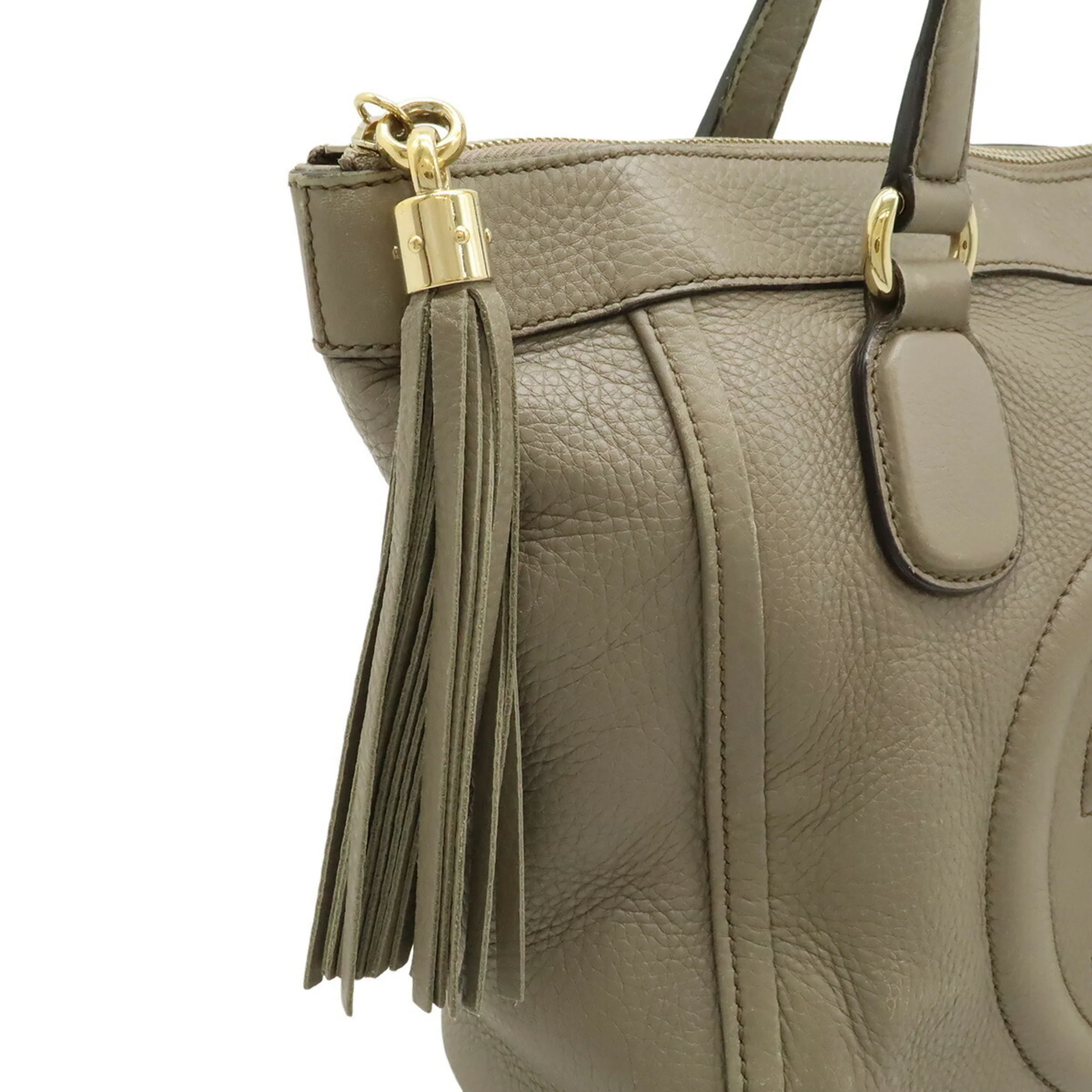 Soho Zip Tote Leather Small - Image 6