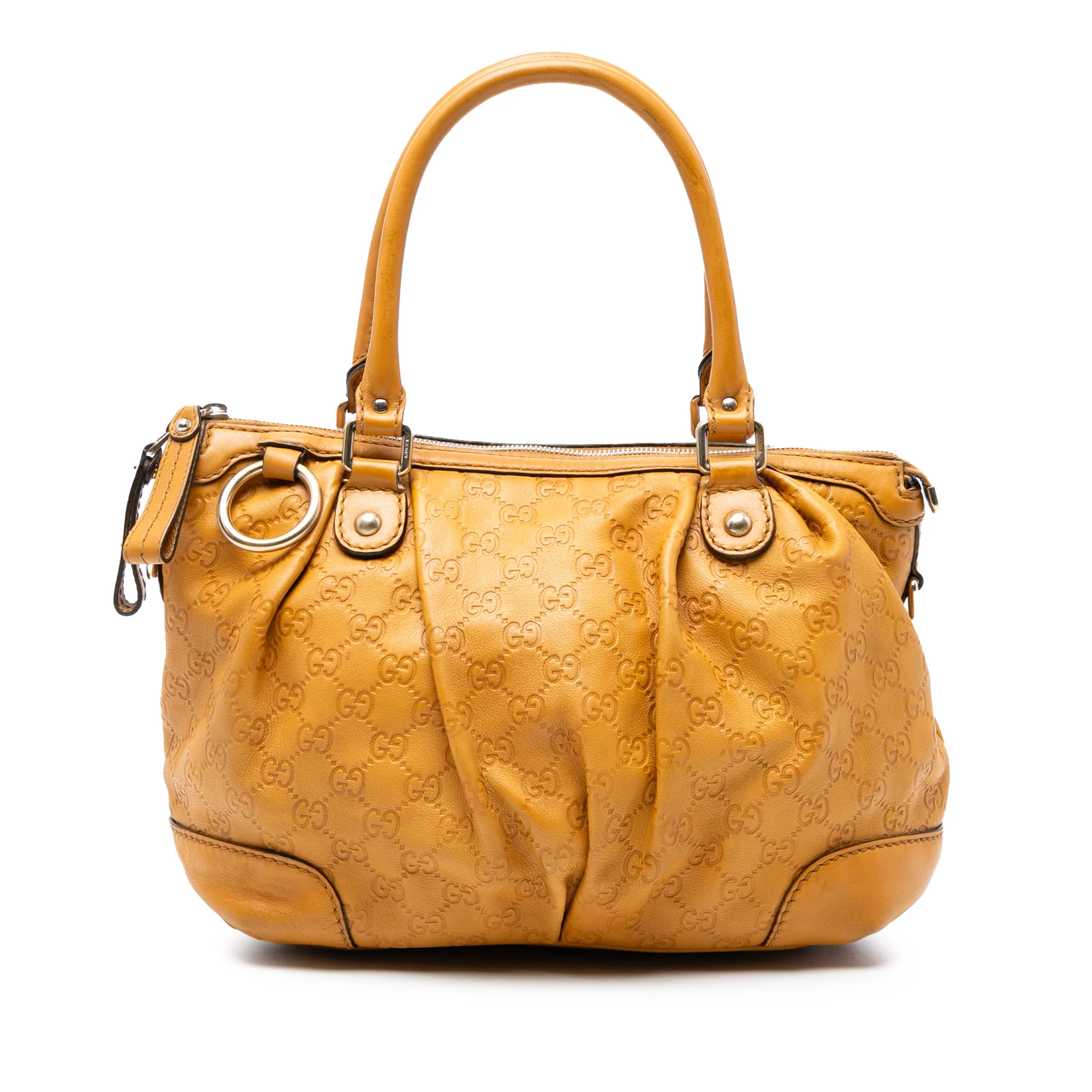 Sukey Top Handle Satchel Guccissima Leather Medium