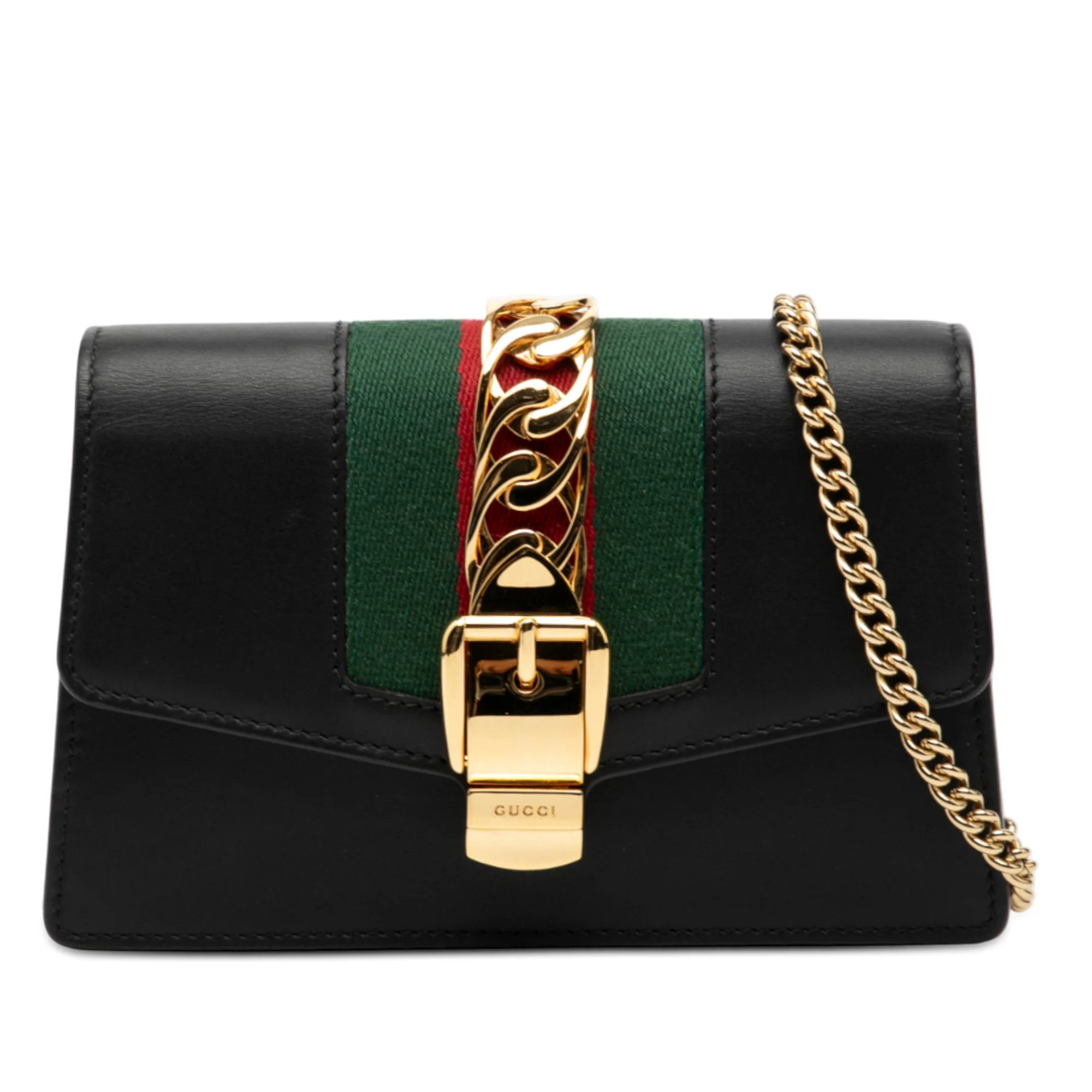 Sylvie Chain Shoulder Bag Leather Super Mini
