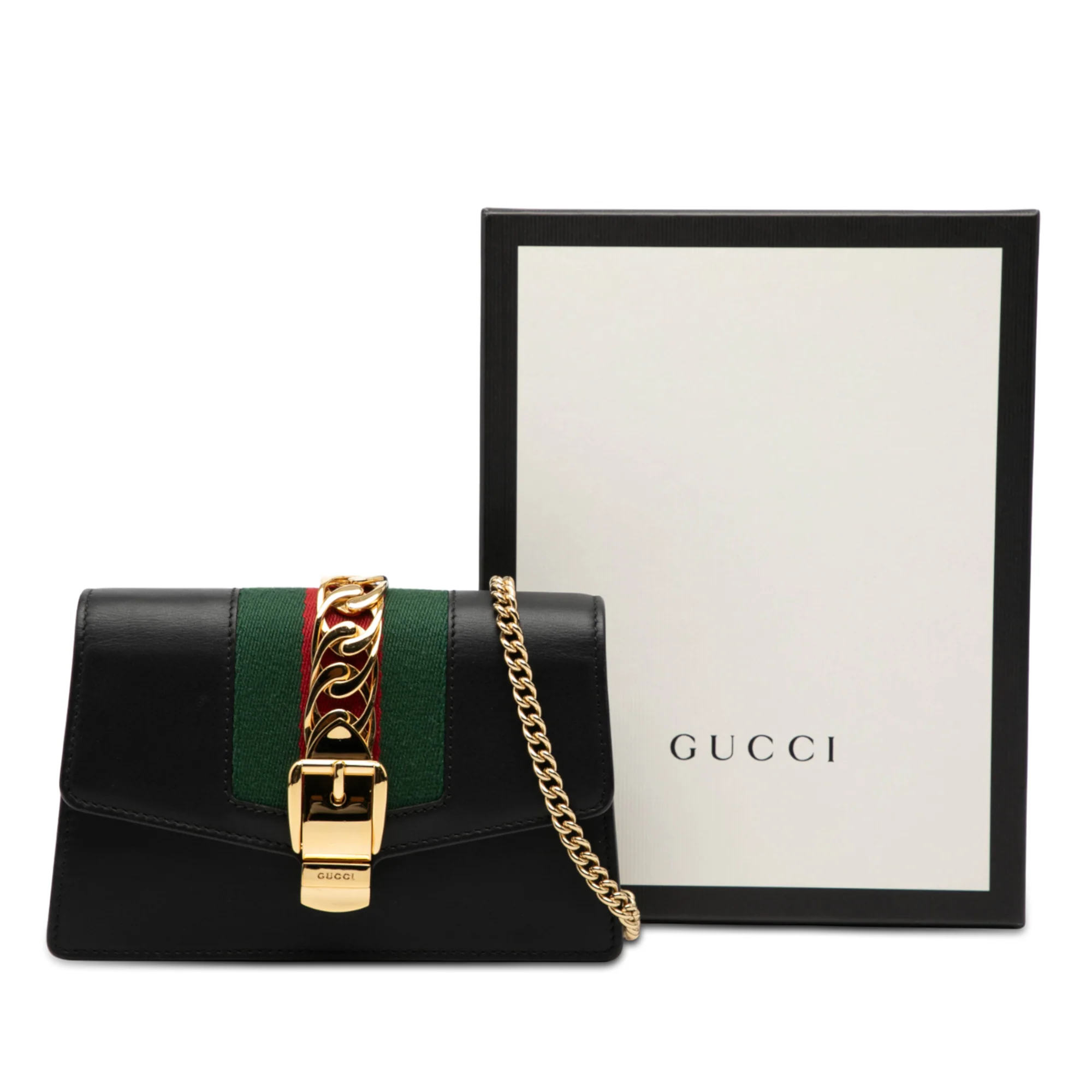 Sylvie Chain Shoulder Bag Leather Super Mini - Image 8