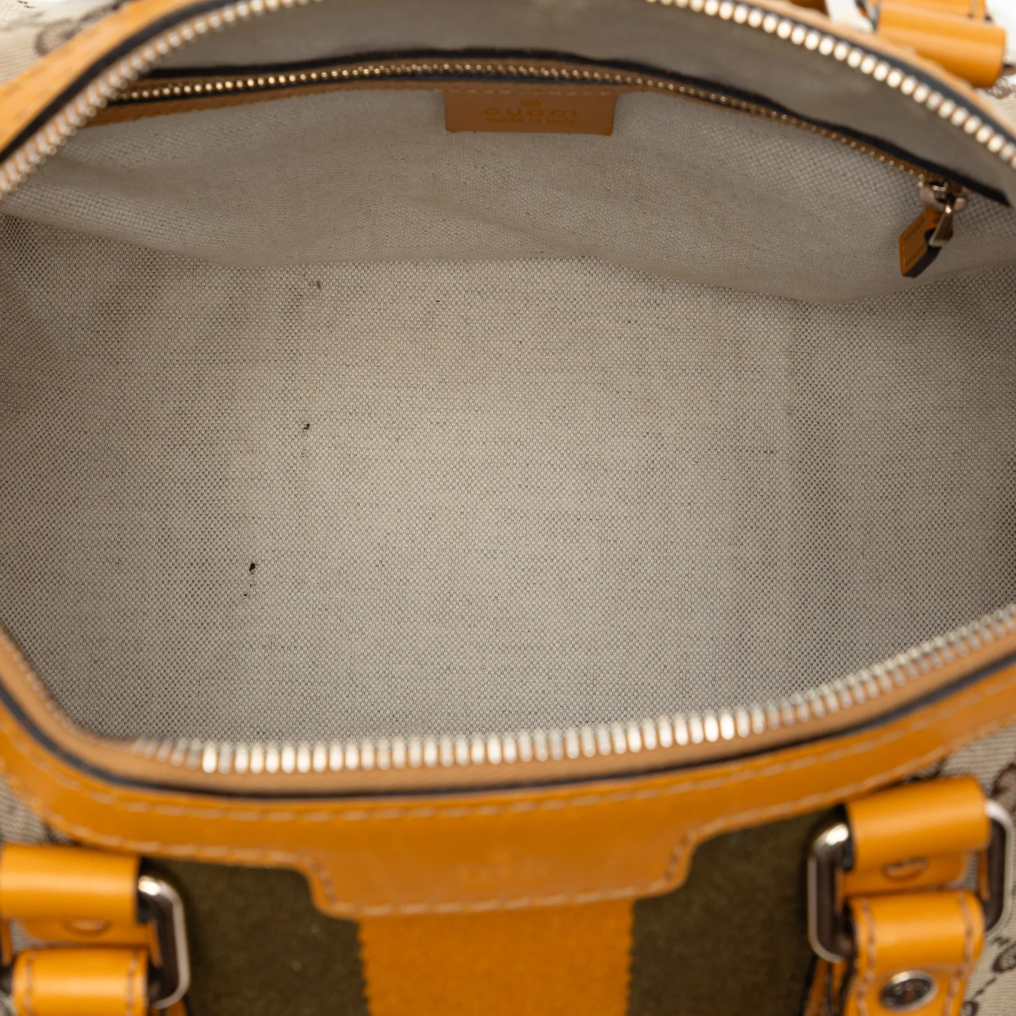 Vintage Web Boston Bag GG Canvas Medium - Image 4