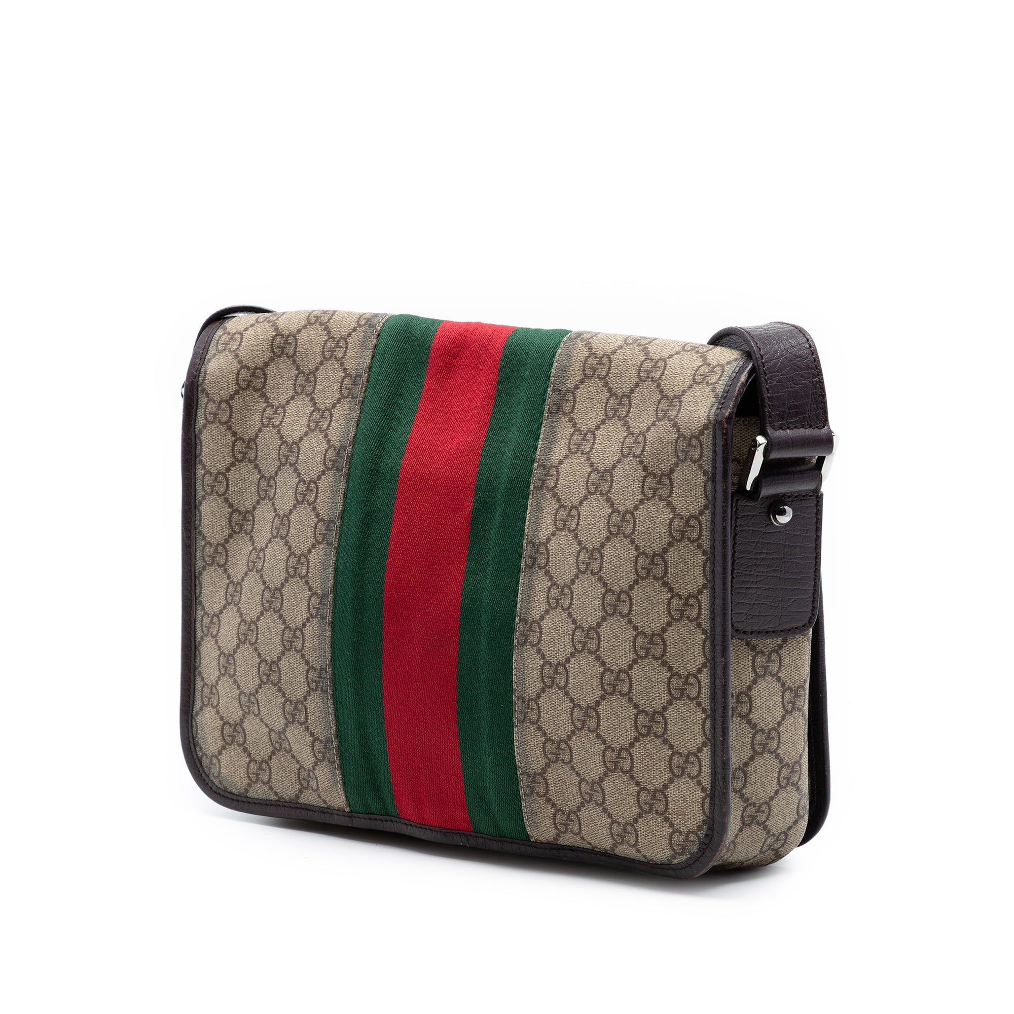 Web Flap Messenger Bag GG Coated Canvas Medium - Image 2