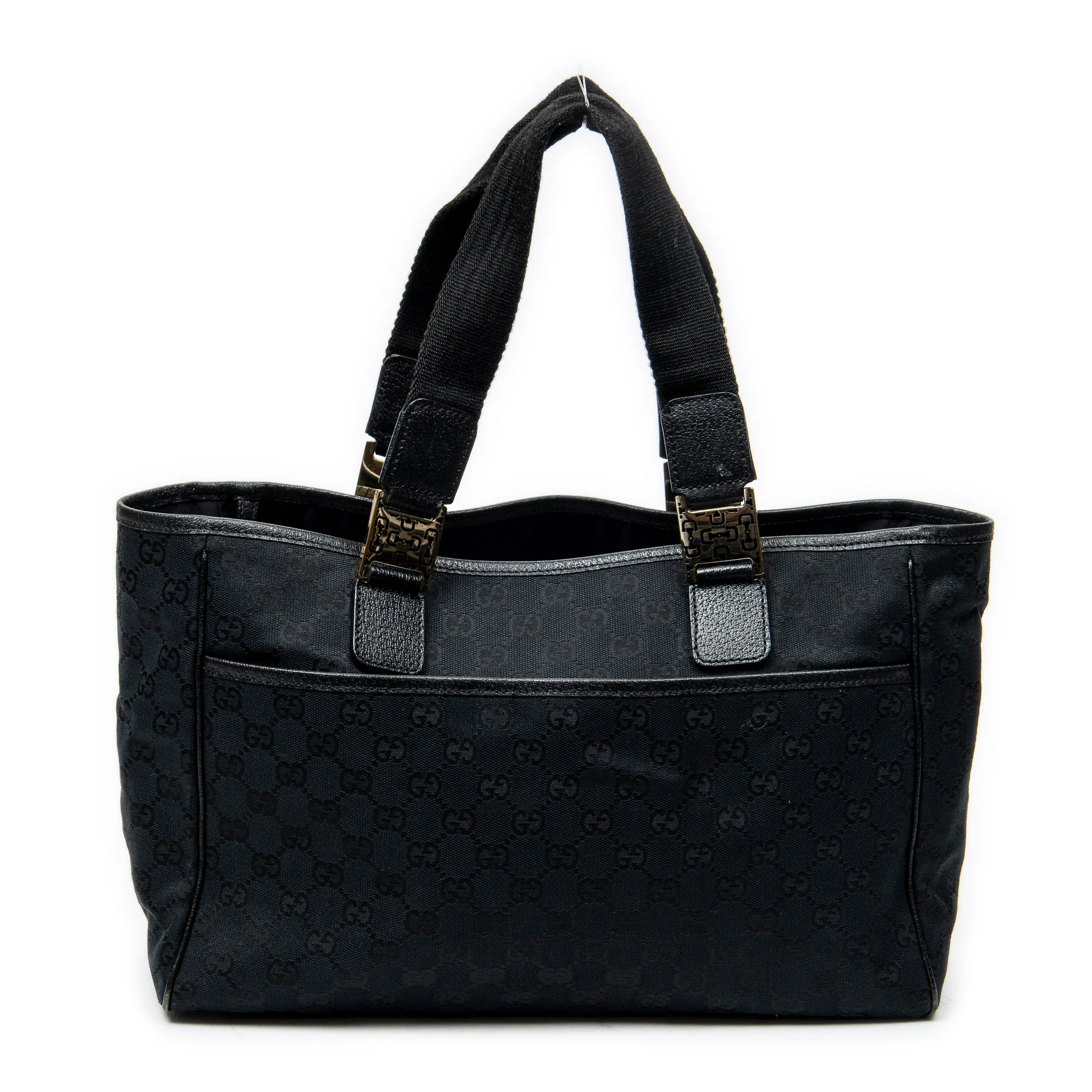 Web Handle Buckle Tote GG Canvas Large - Image 5