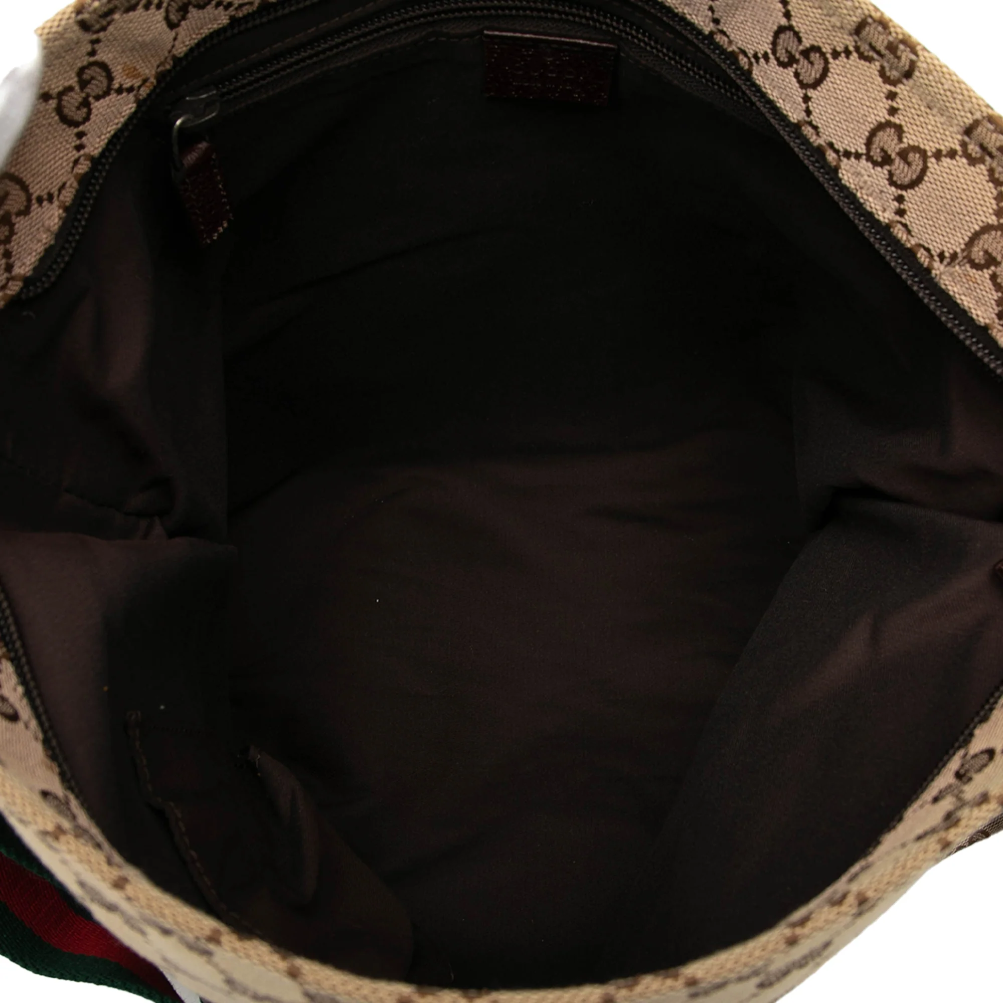 Web Strap Zip Messenger Bag GG Canvas Medium - Image 4
