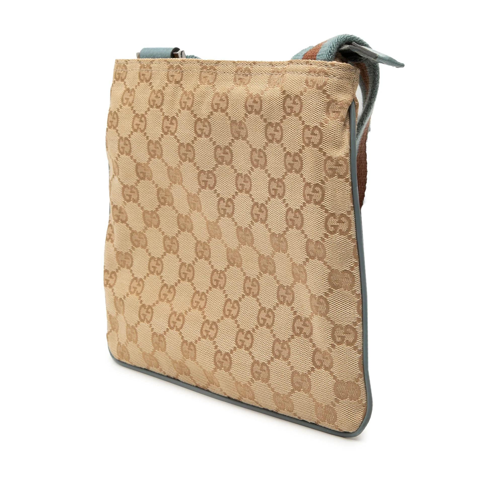 Web Strap Zip Messenger Bag GG Canvas Small - Image 2