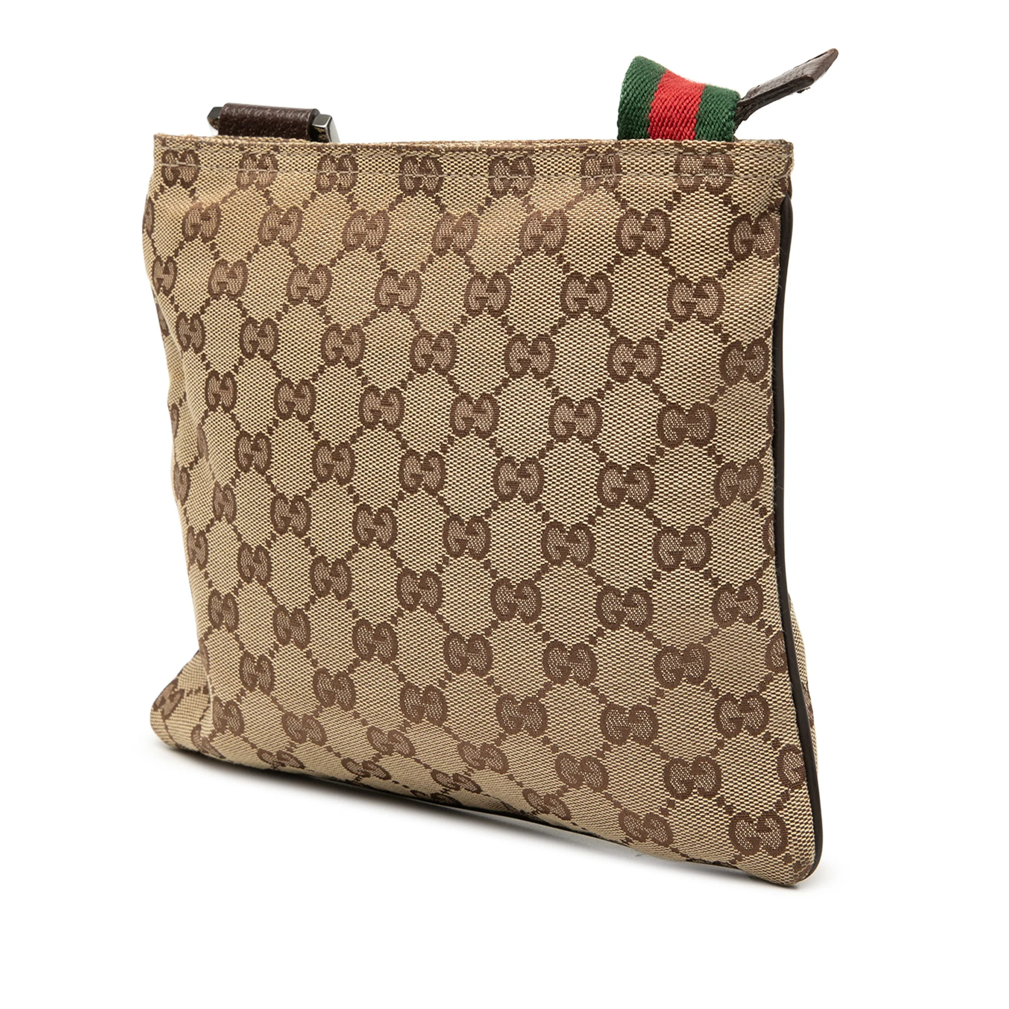 Web Strap Zip Messenger Bag GG Canvas Small - Image 2