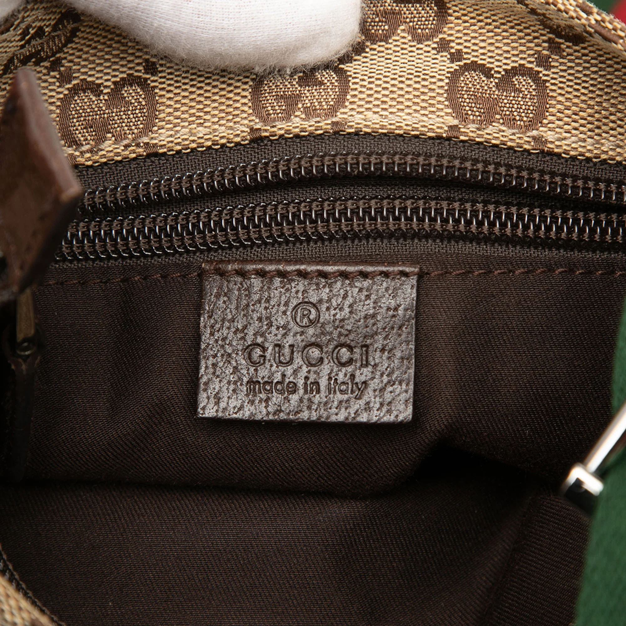 Web Strap Zip Messenger Bag GG Canvas Small - Image 5