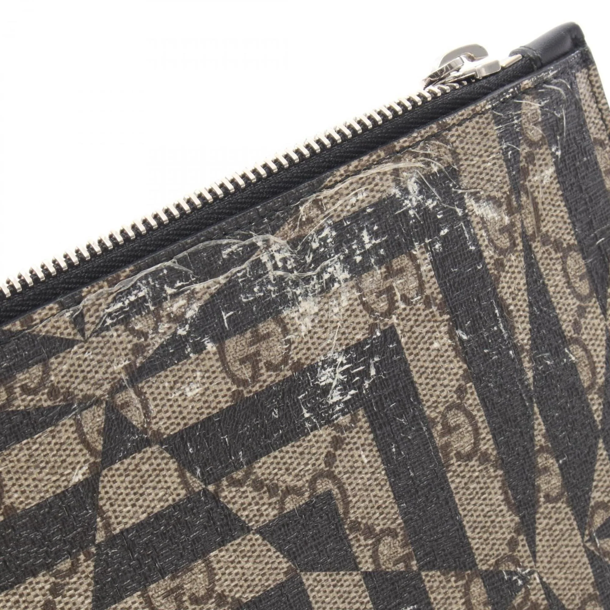 Wristlet Clutch Caleido GG Coated Canvas - Image 6
