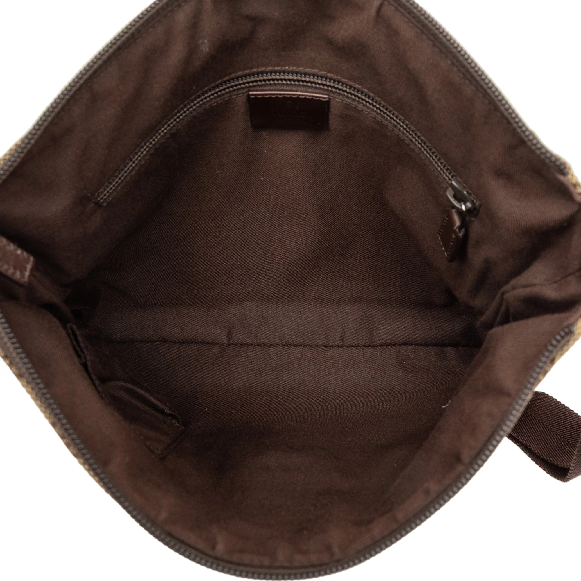 Zip Messenger Bag GG Canvas with Perforated Leather Medium - Image 4
