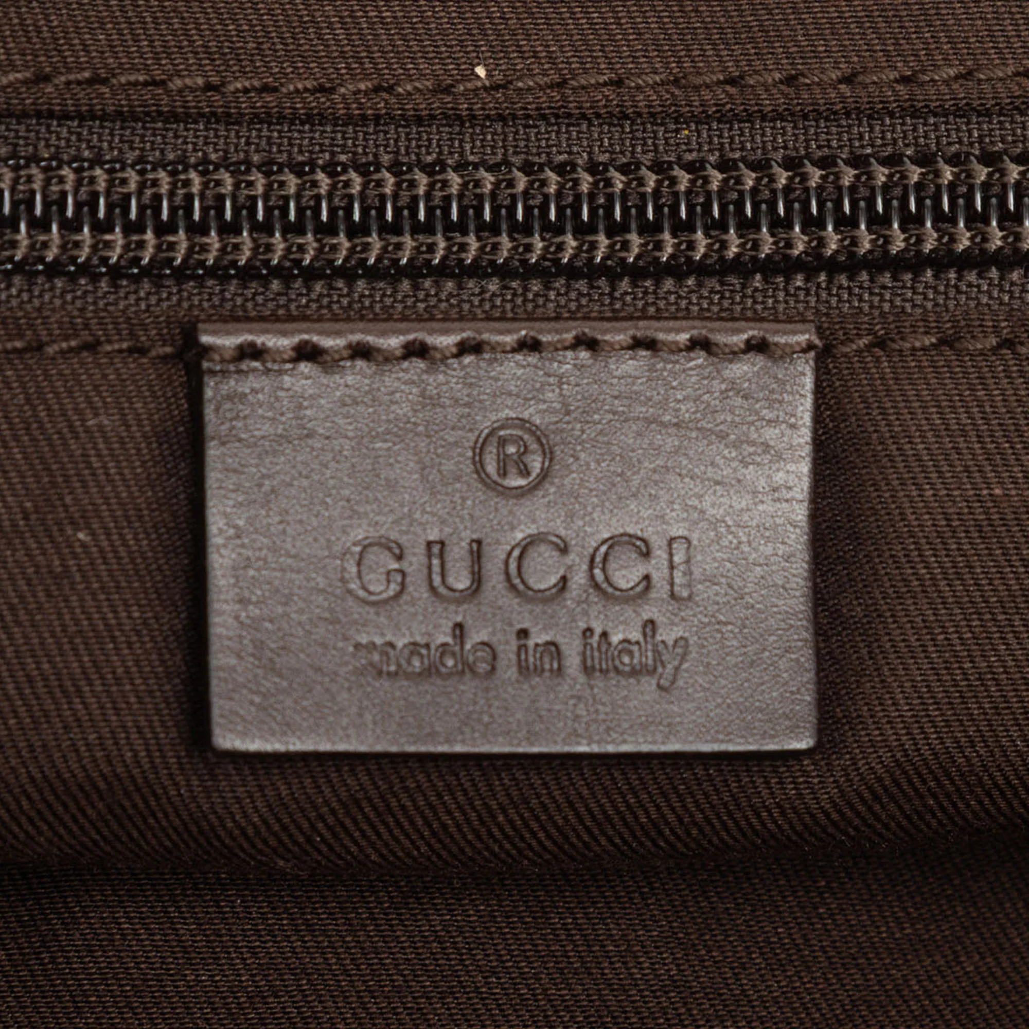 Zip Messenger Bag GG Canvas with Perforated Leather Medium - Image 5
