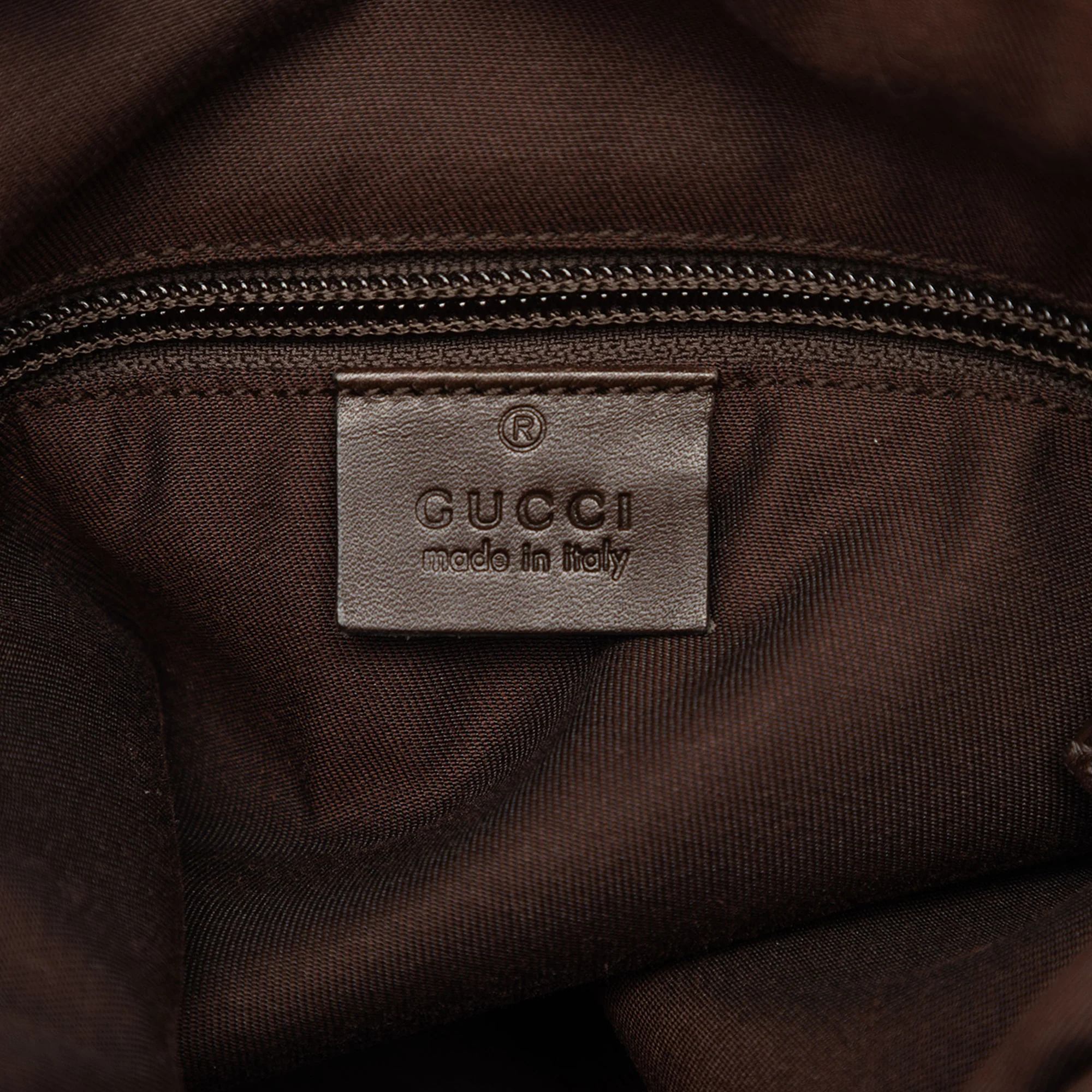 Zip Messenger Bag GG Canvas with Perforated Leather Medium - Image 5