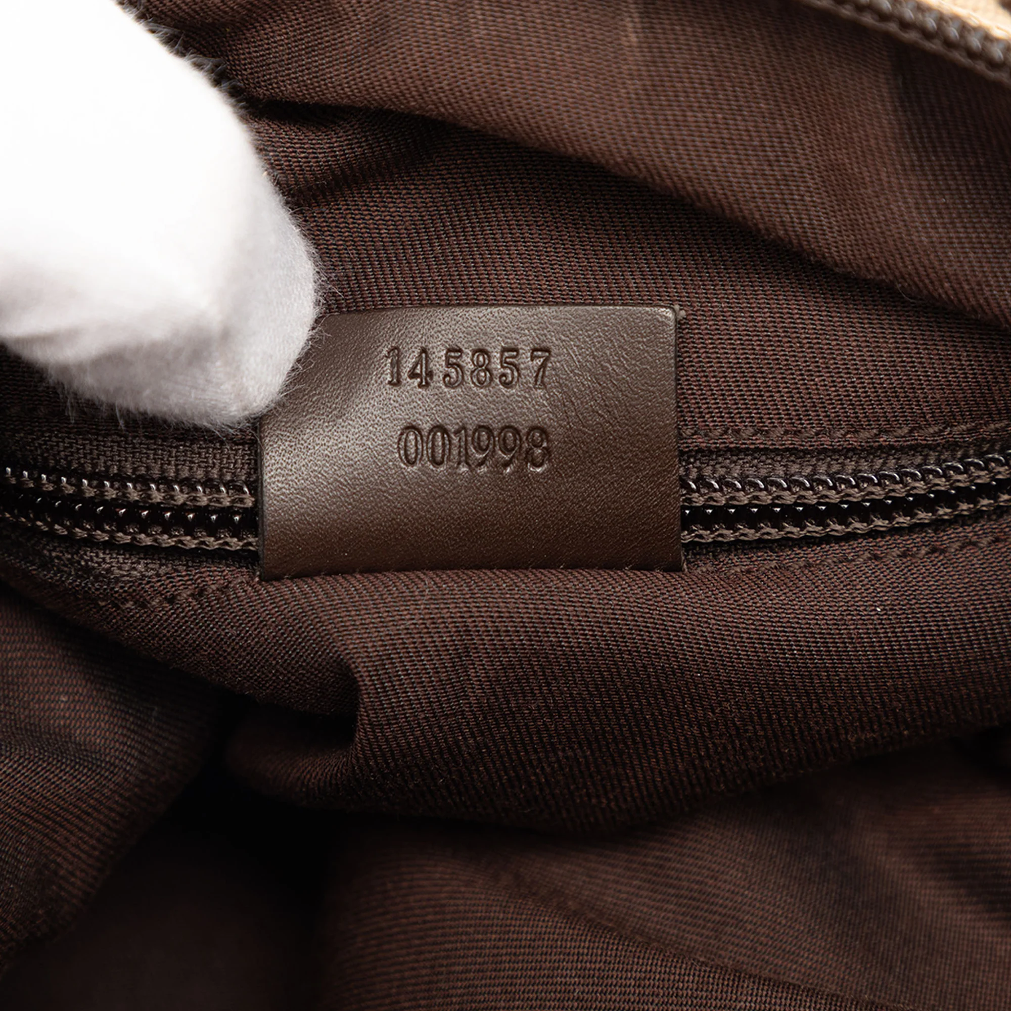 Zip Messenger Bag GG Canvas with Perforated Leather Medium - Image 6