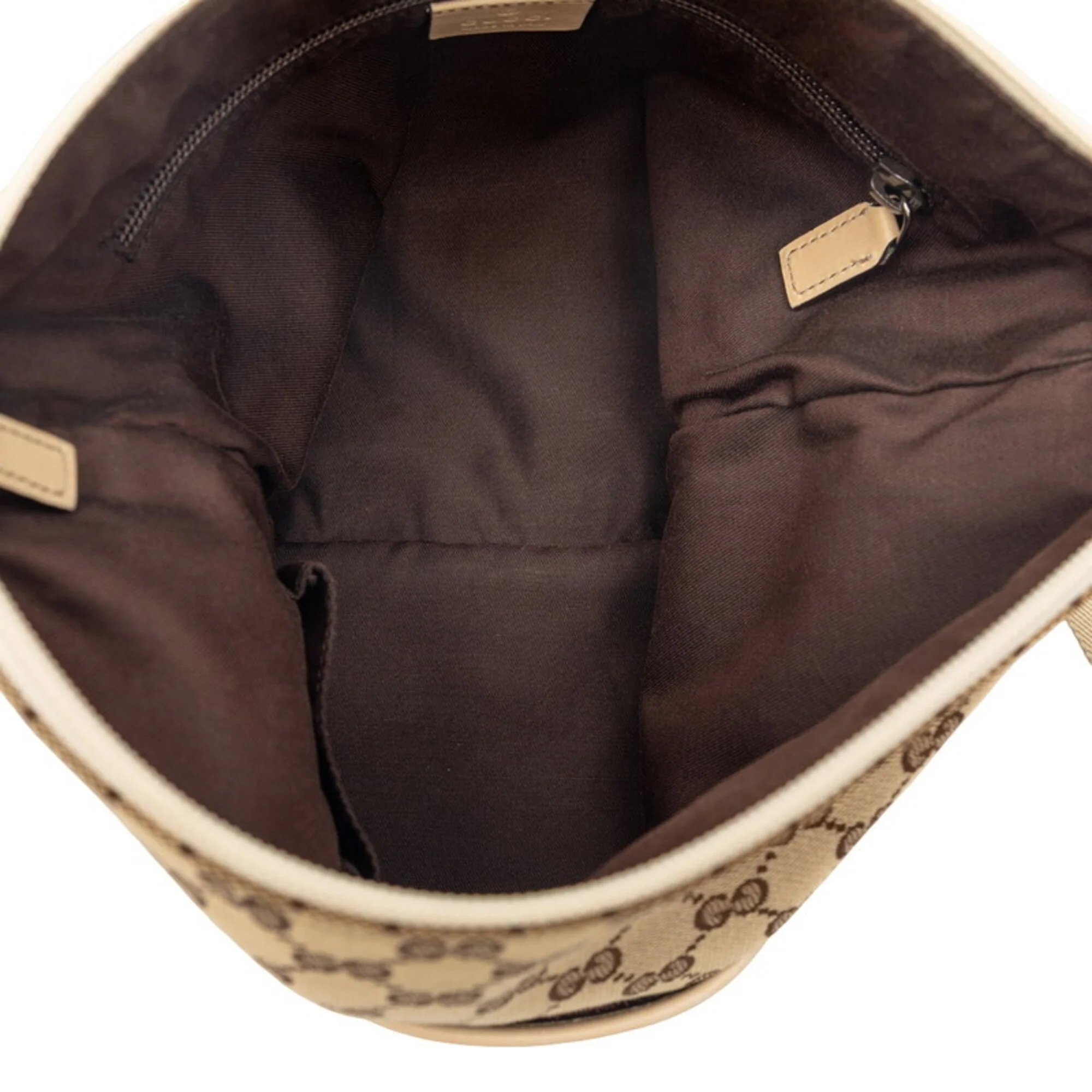 Zip Messenger Bag GG Canvas with Perforated Leather Medium - Image 6