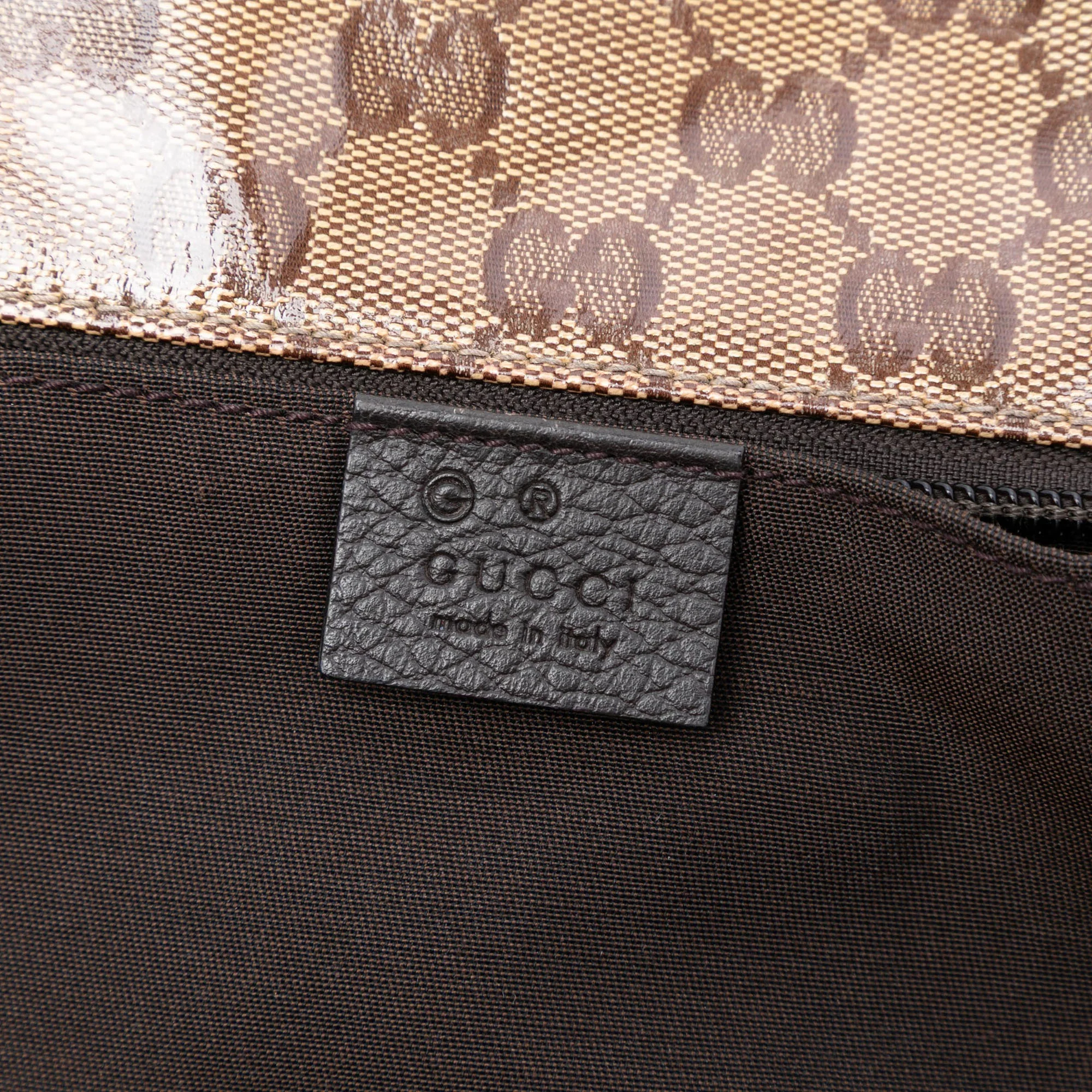 Zip Messenger Bag GG Coated Canvas Small - Image 5