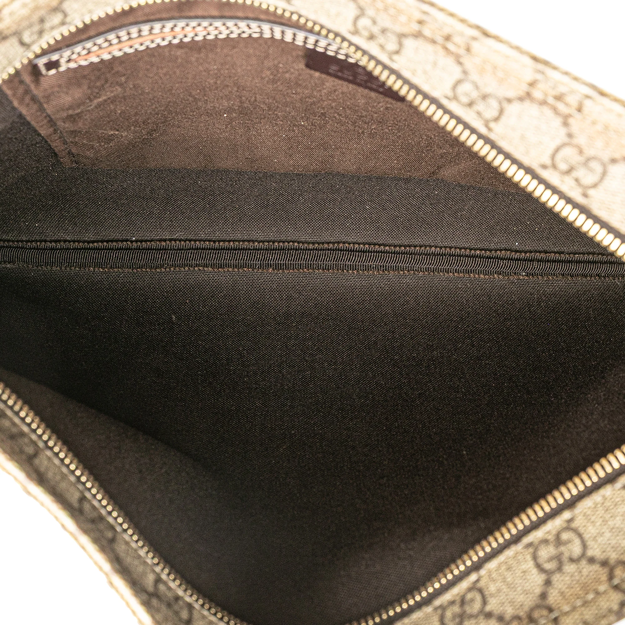 Zip Top Messenger Bag GG Coated Canvas Large - Image 4