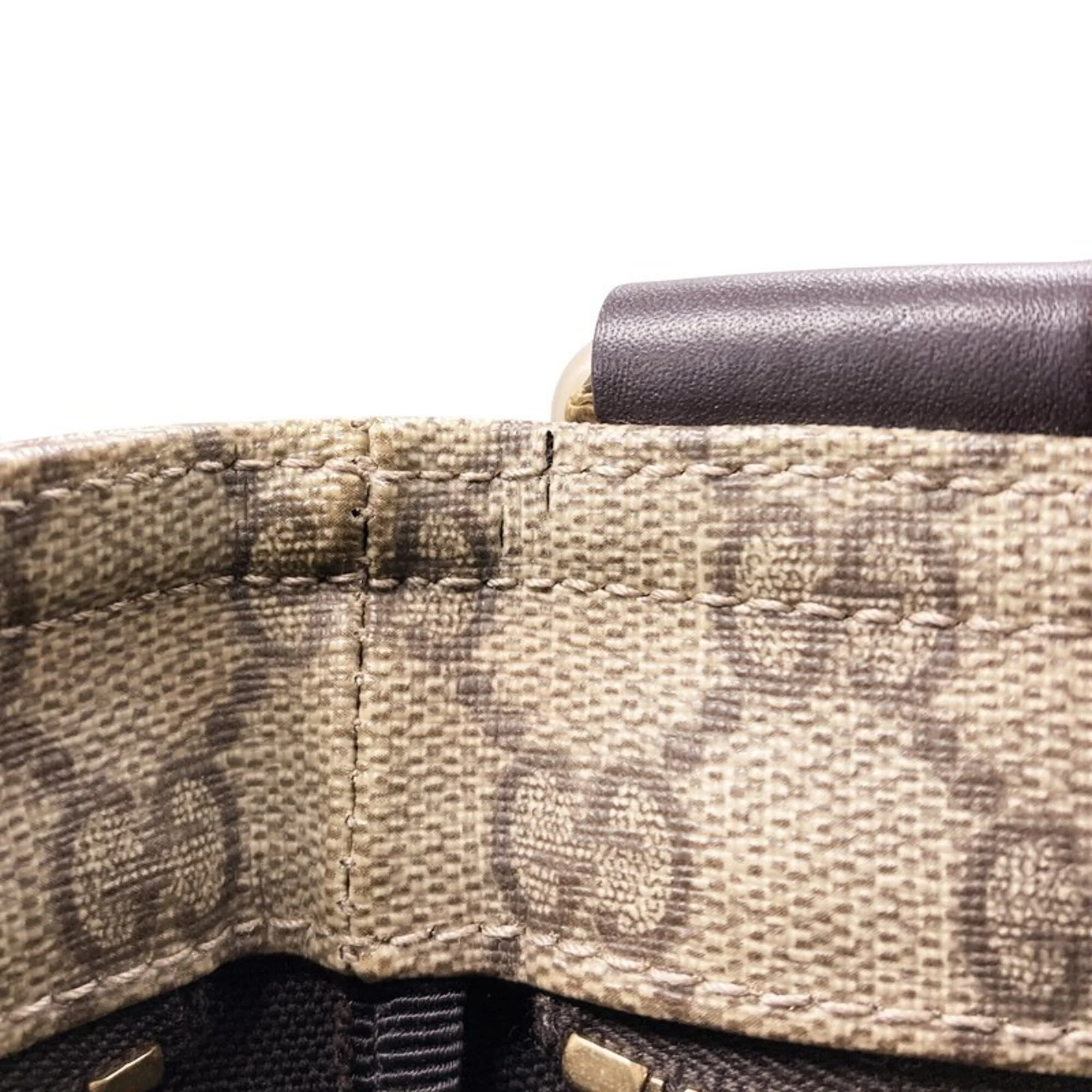 Zip Top Messenger Bag GG Coated Canvas Small - Image 6