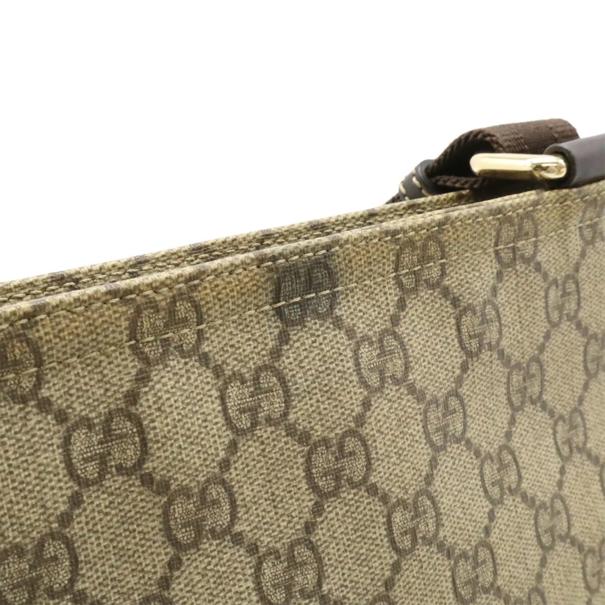Zip Top Messenger Bag GG Coated Canvas Small - Image 8