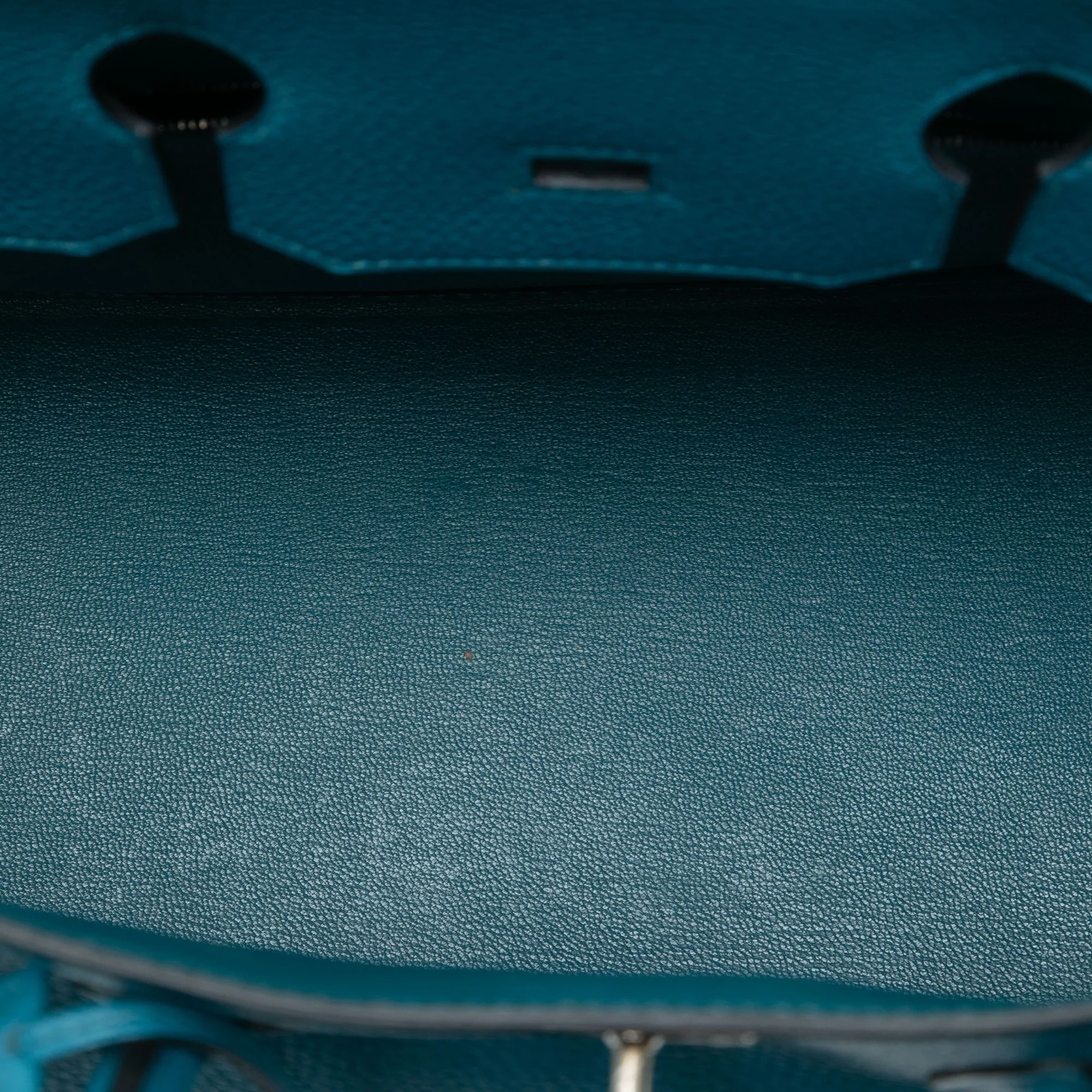 Birkin Handbag Blue Togo with Palladium Hardware 35 - Image 4