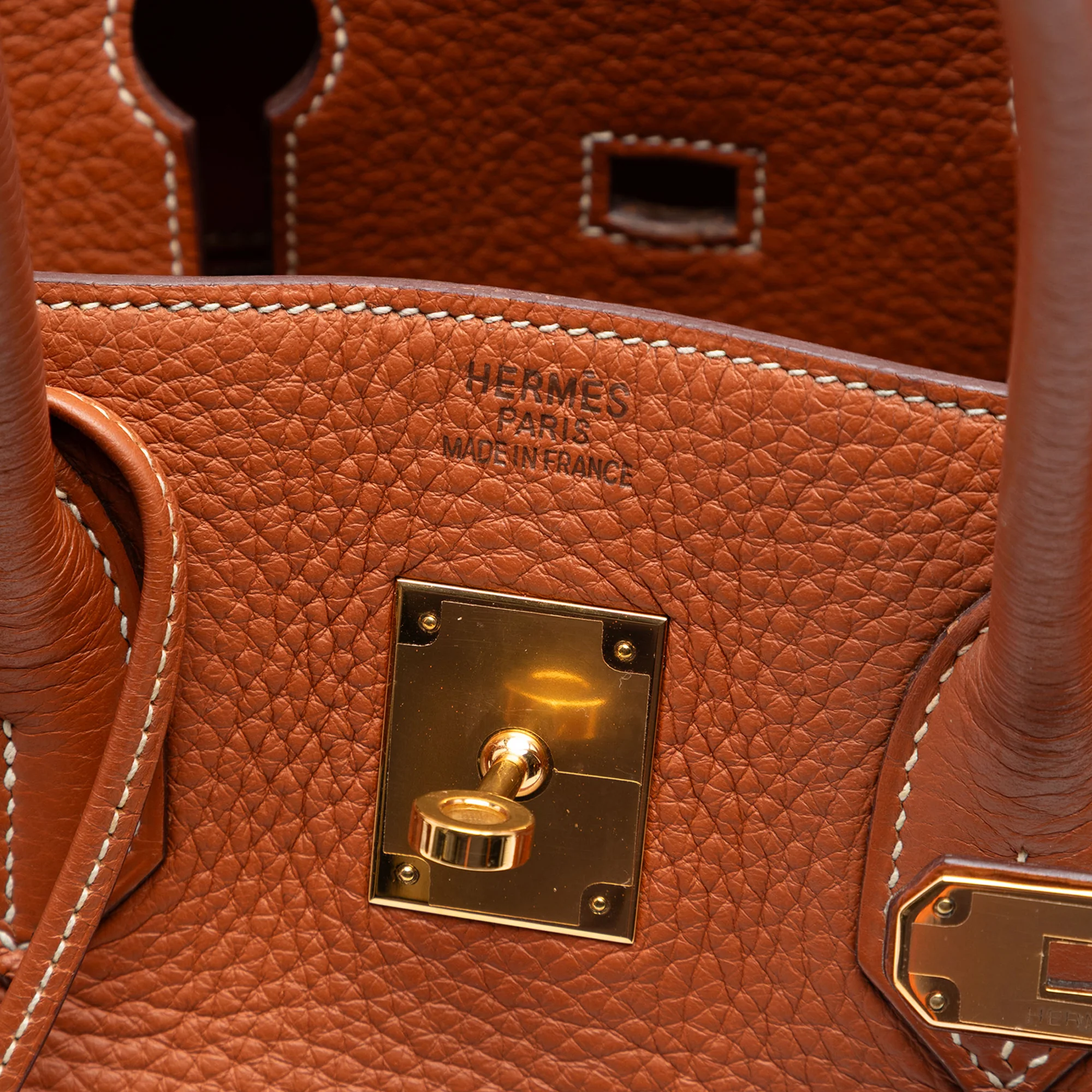 Birkin Handbag Brown Togo with Gold Hardware 35 - Image 5