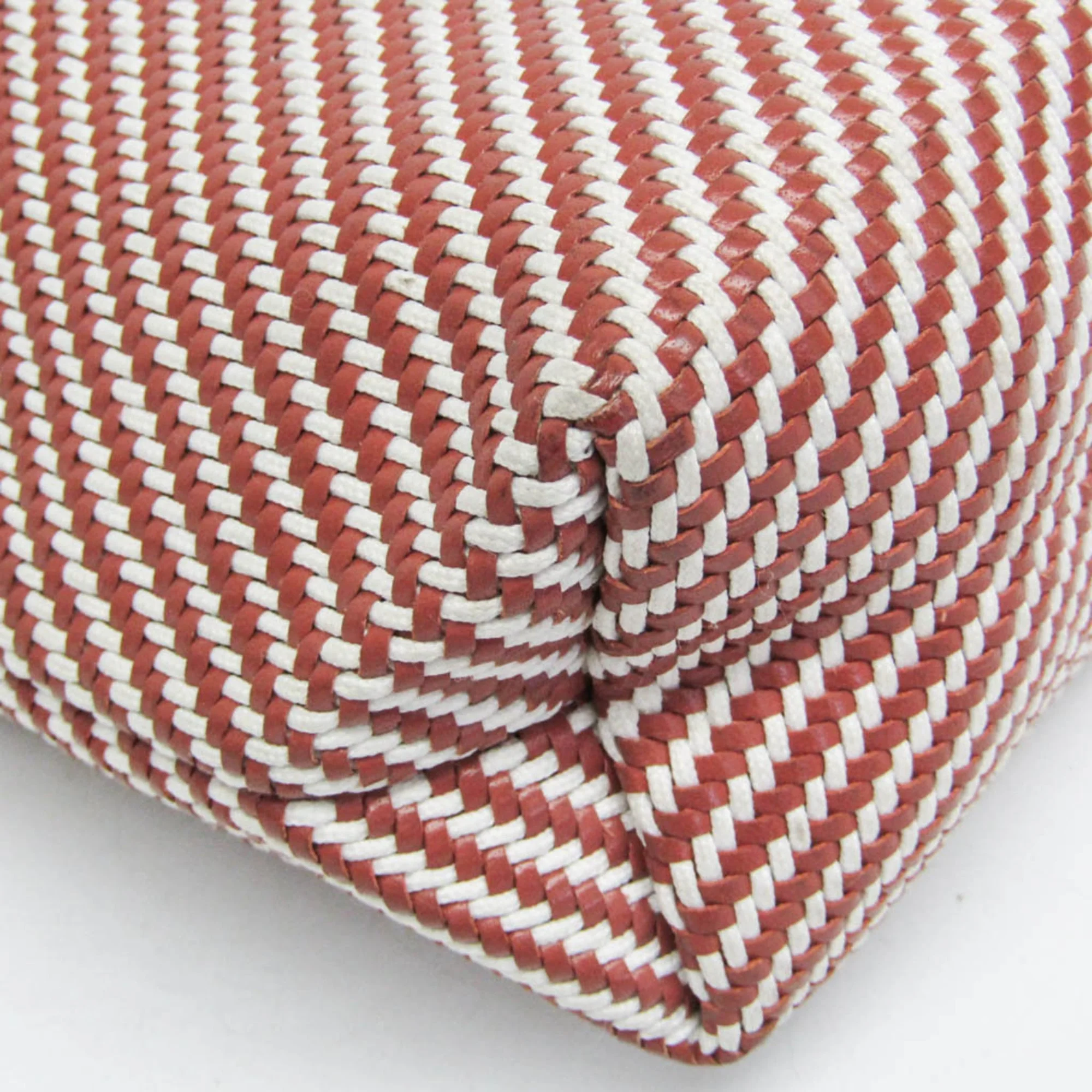 Chennai Tote Woven Leather and Canvas MM - Image 4