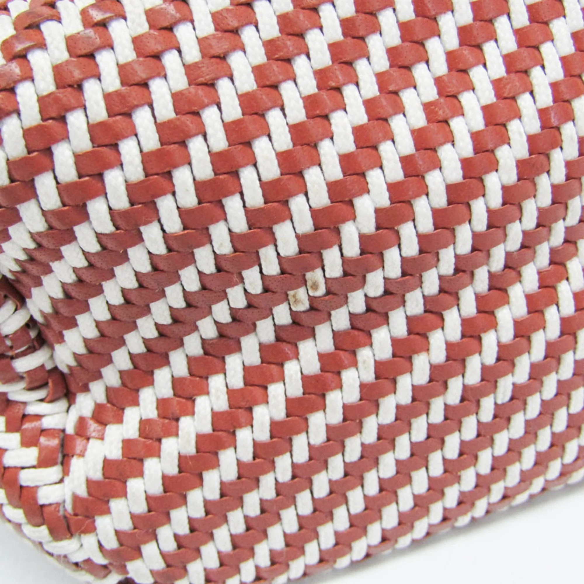 Chennai Tote Woven Leather and Canvas MM - Image 6
