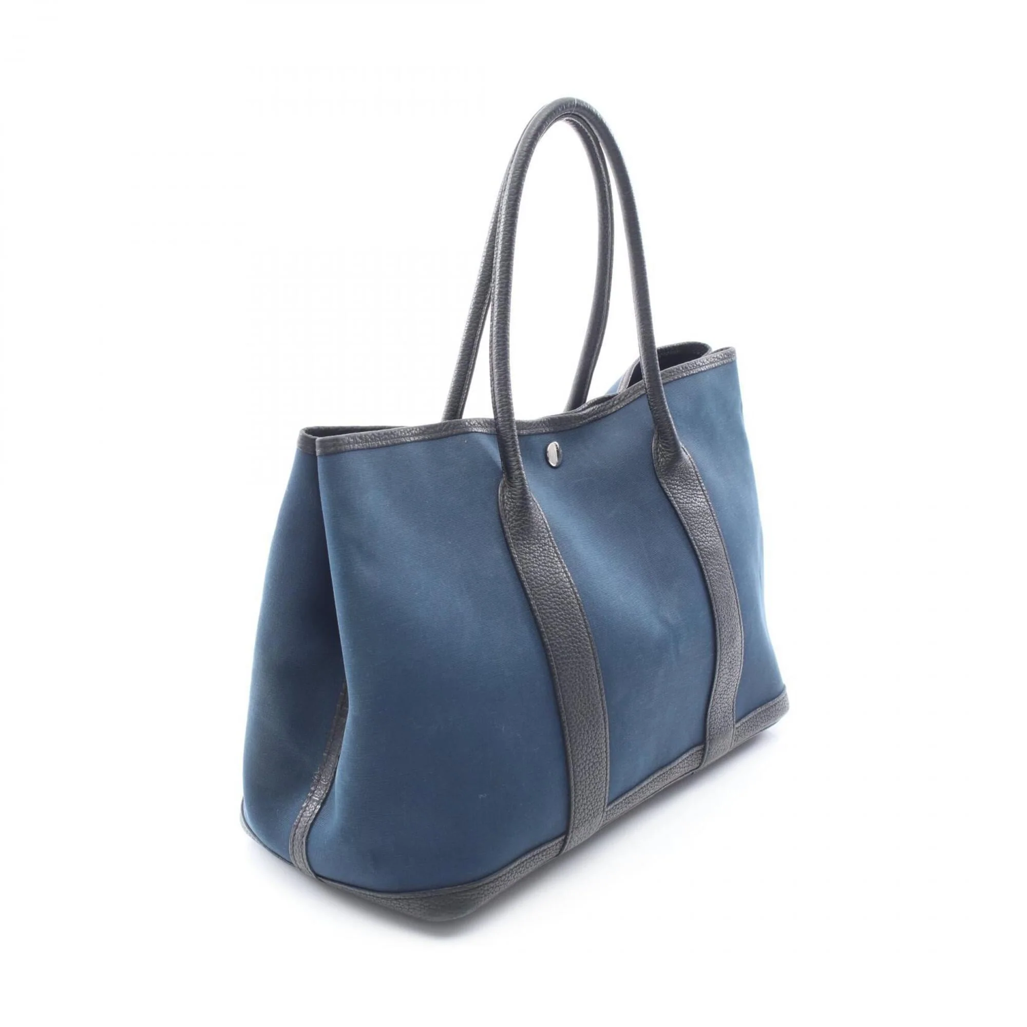 Garden Party Tote Toile and Leather 36 - Image 2