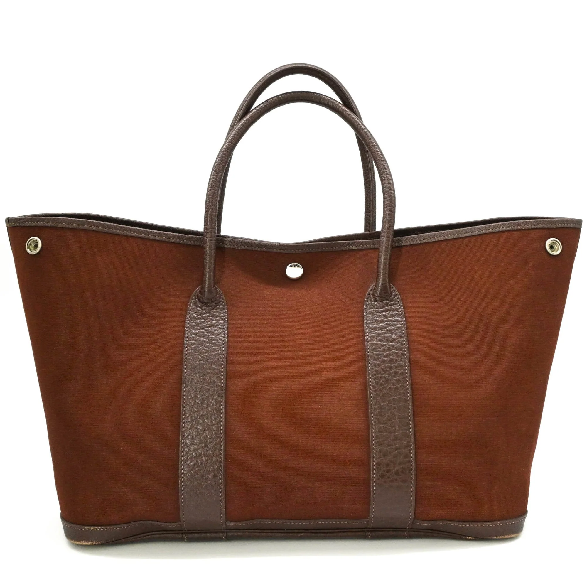 Garden Party Tote Toile and Leather 36 - Image 8