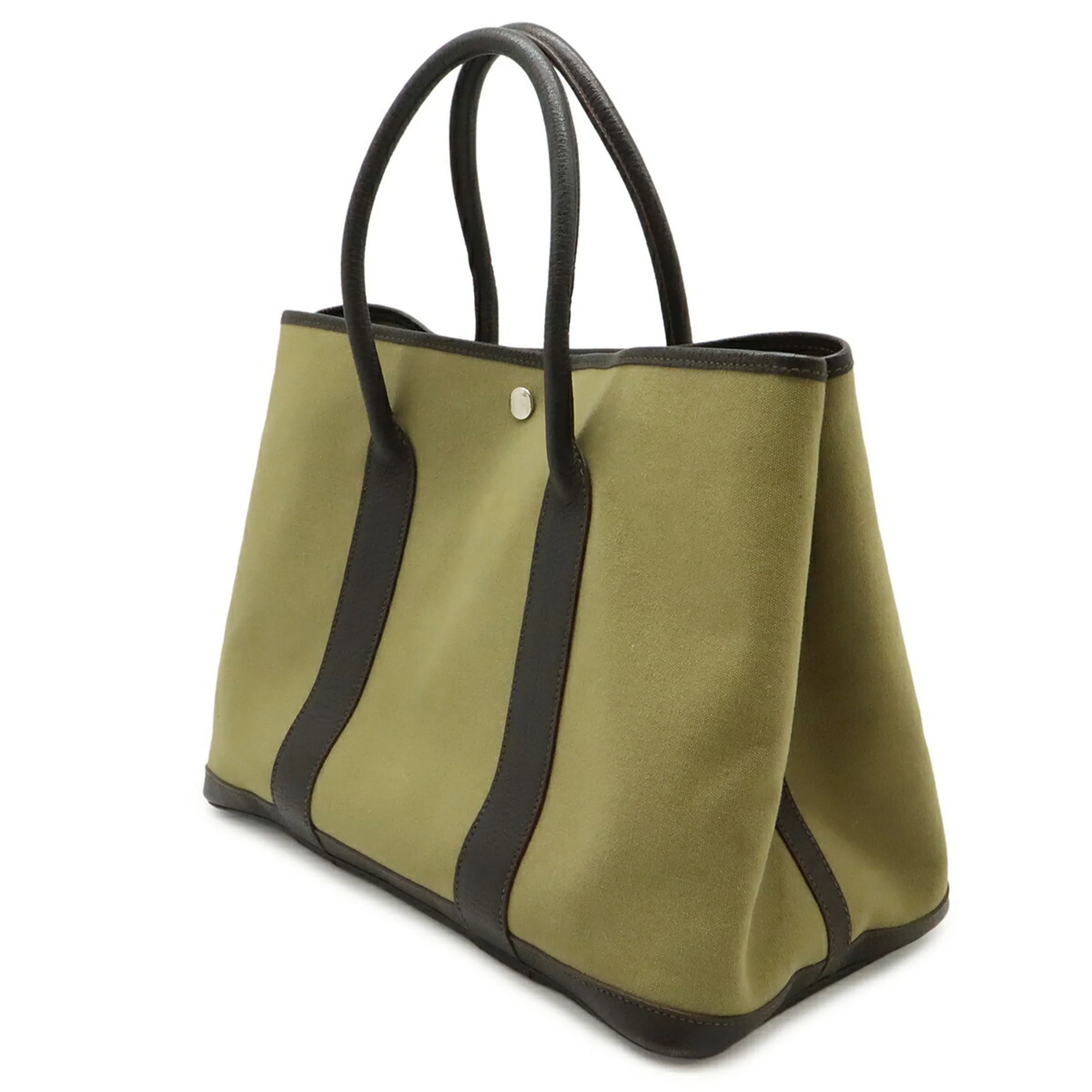 Garden Party Tote Toile and Leather 36 - Image 3