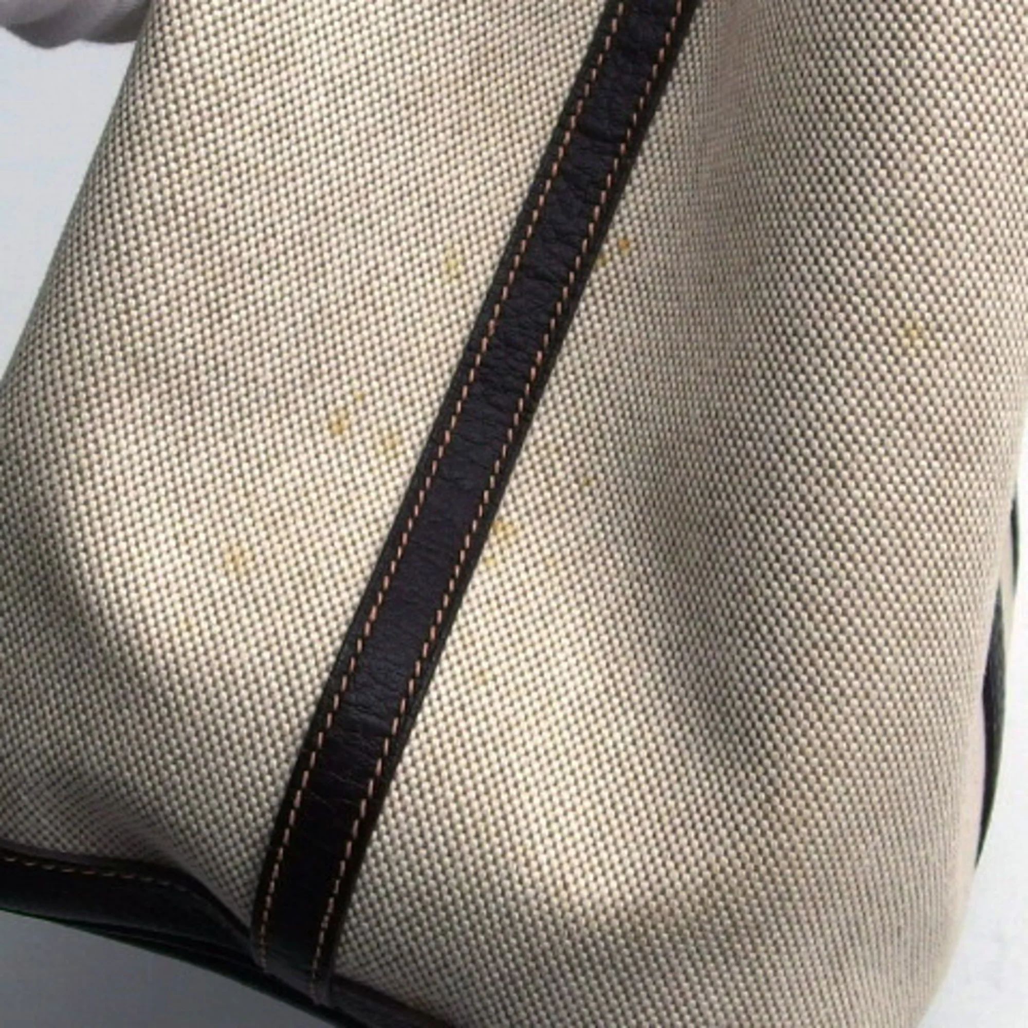 Garden Party Tote Toile and Leather 36 - Image 7