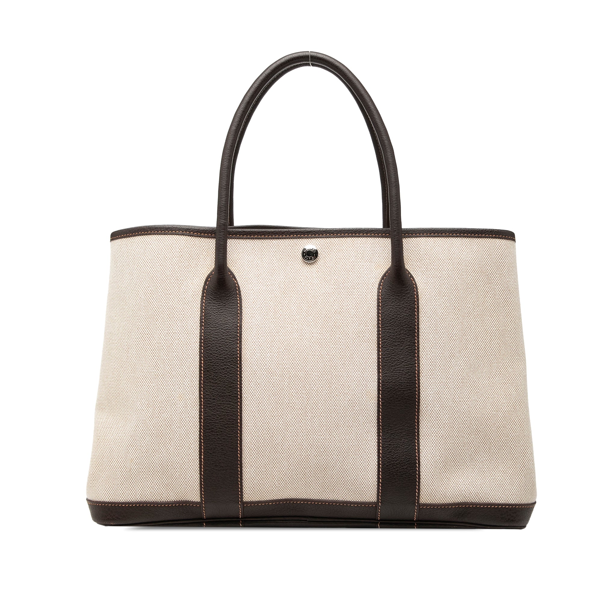Garden Party Tote Toile and Leather 36