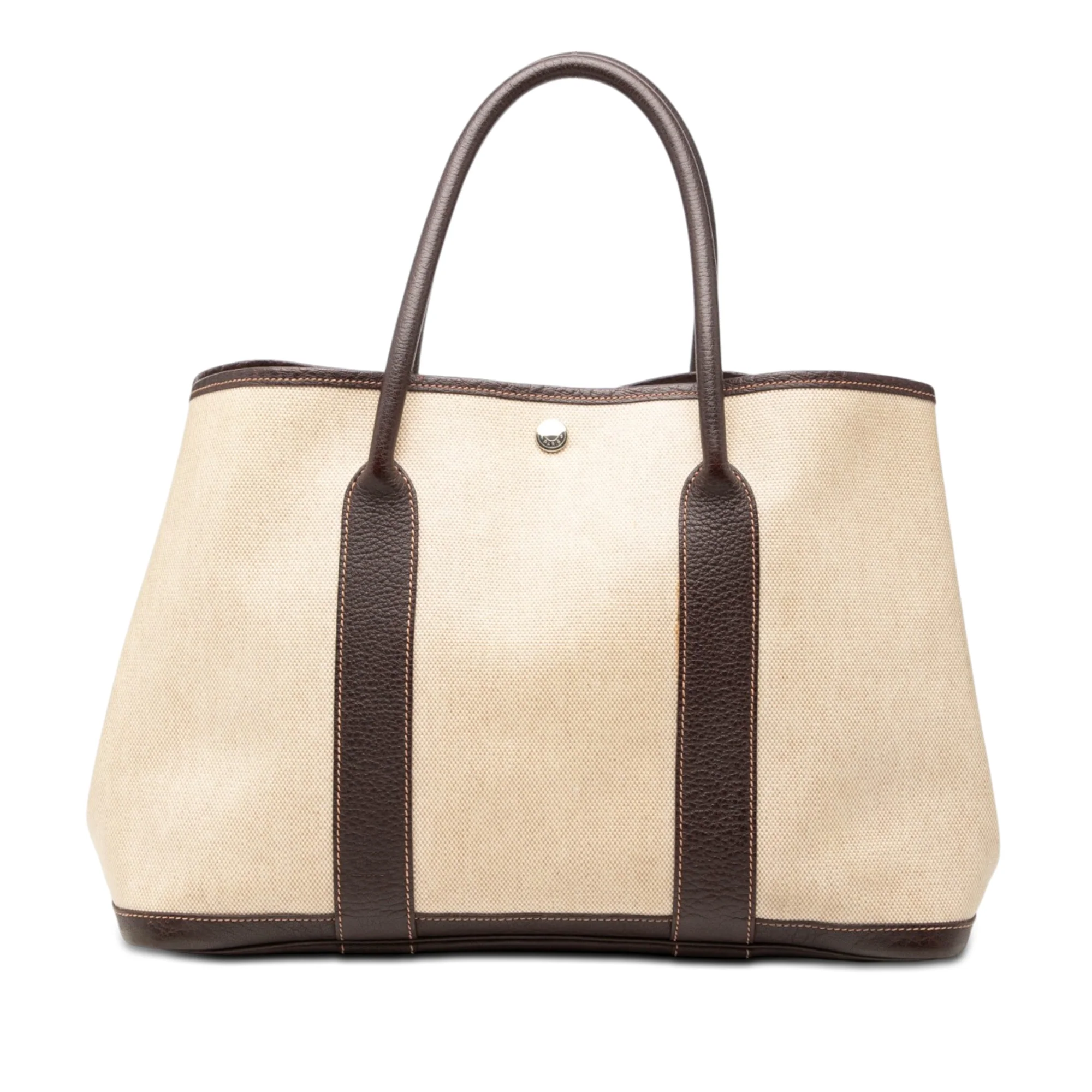 Garden Party Tote Toile and Leather 36
