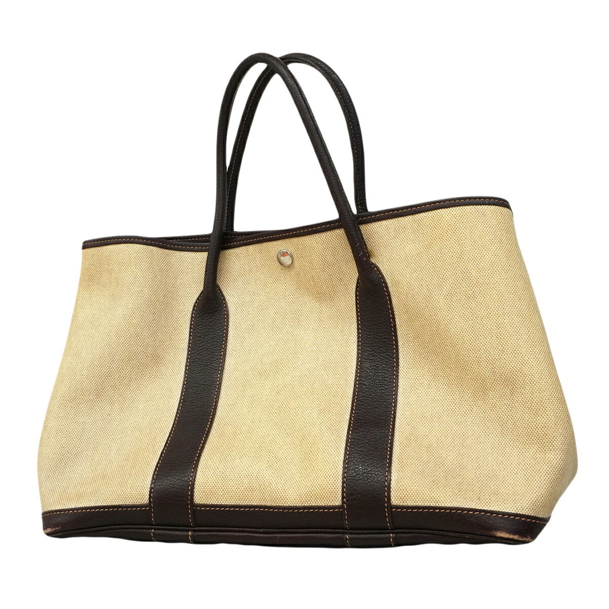 Garden Party Tote Toile and Leather 36