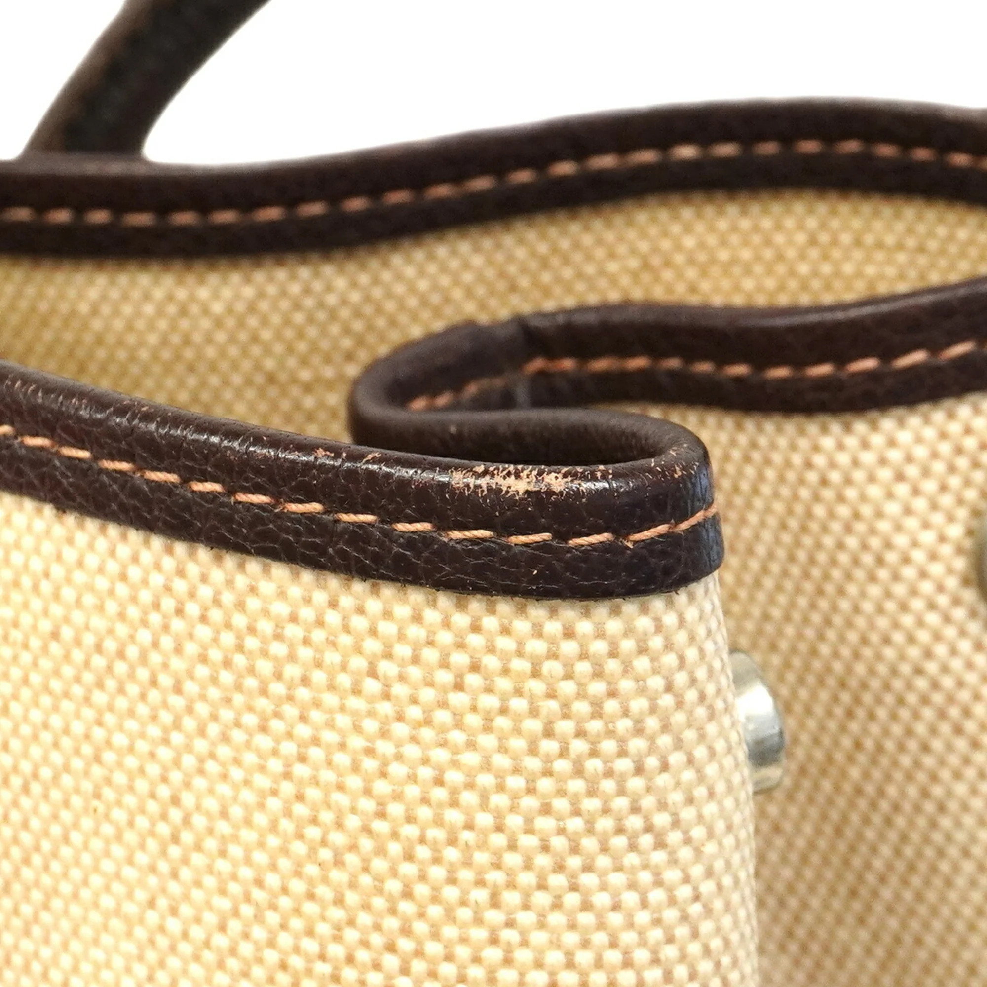 Garden Party Tote Toile and Leather 36 - Image 9