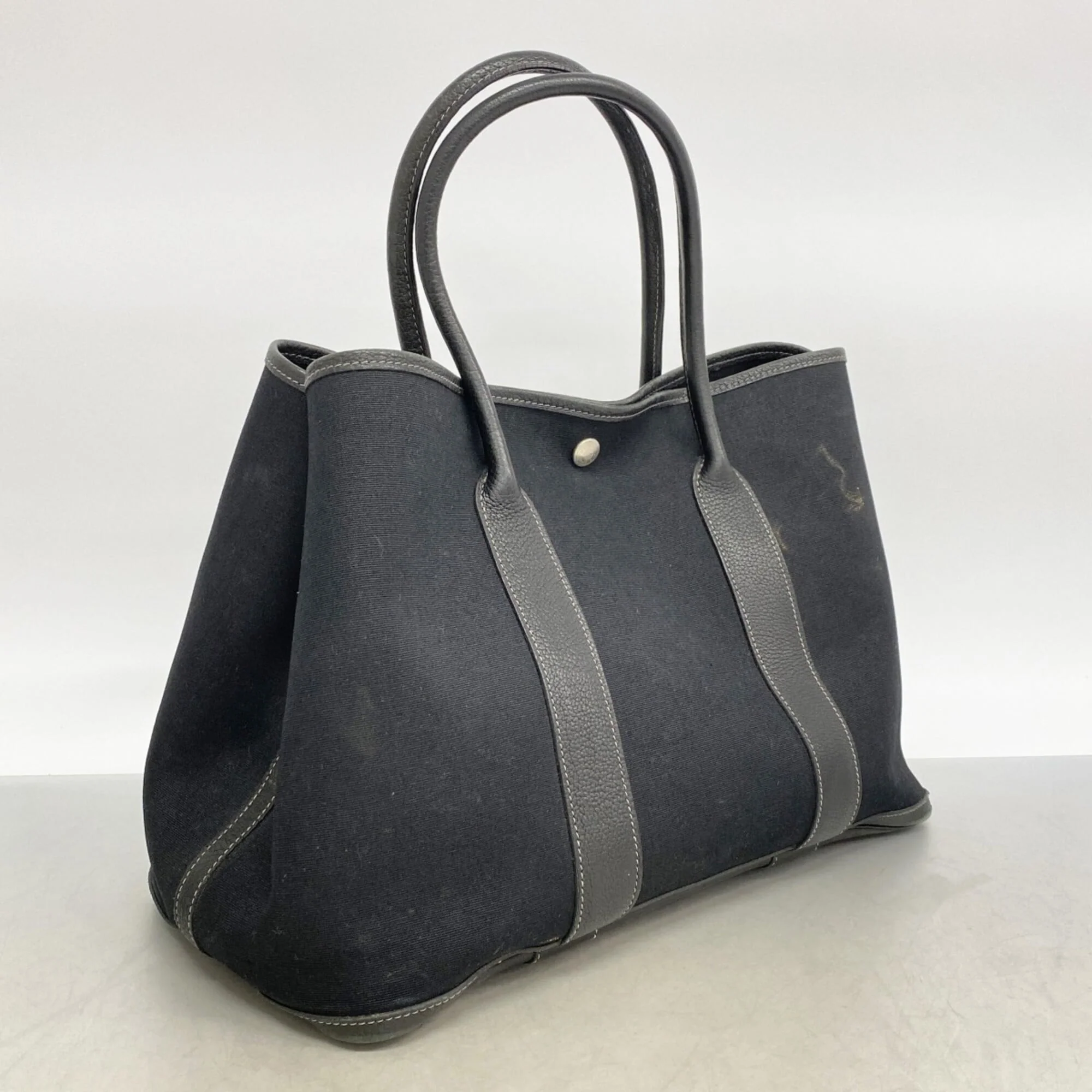 Garden Party Tote Toile and Leather 36 - Image 2