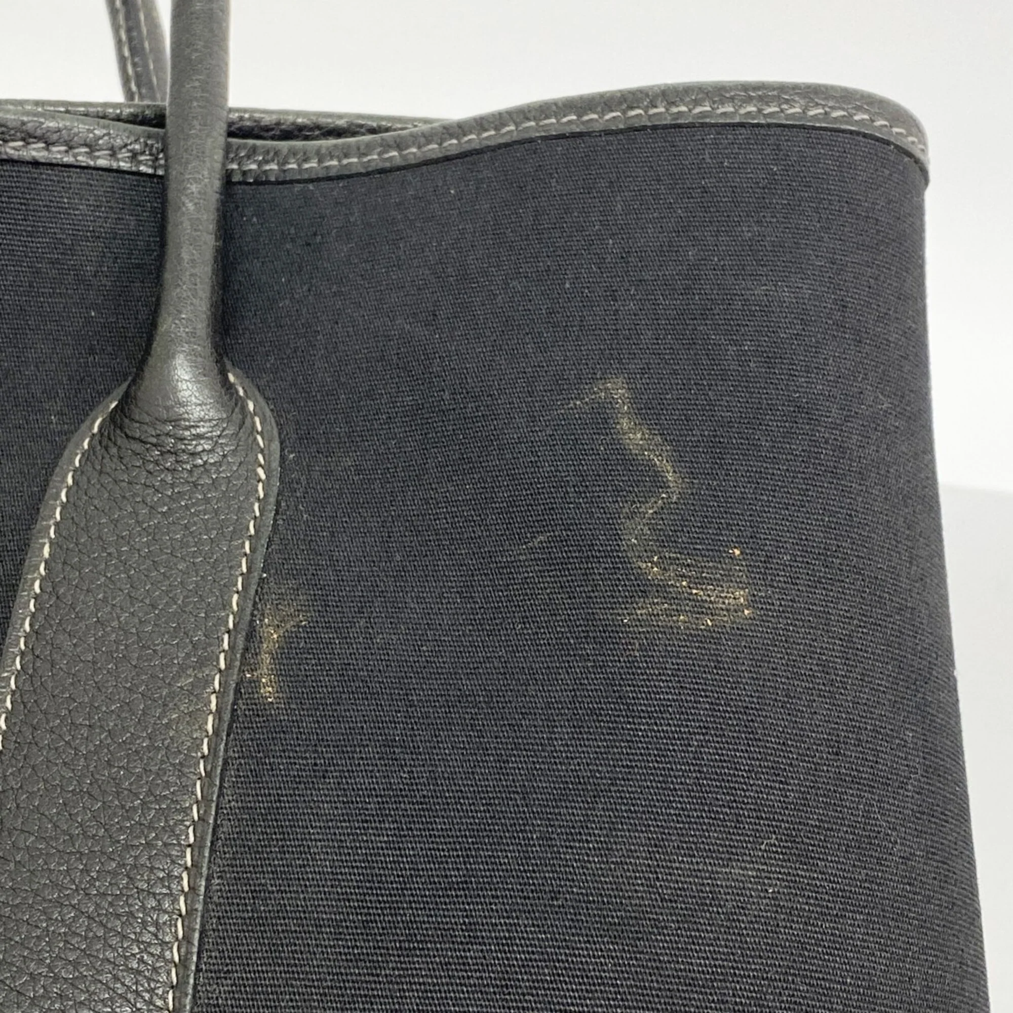 Garden Party Tote Toile and Leather 36 - Image 7