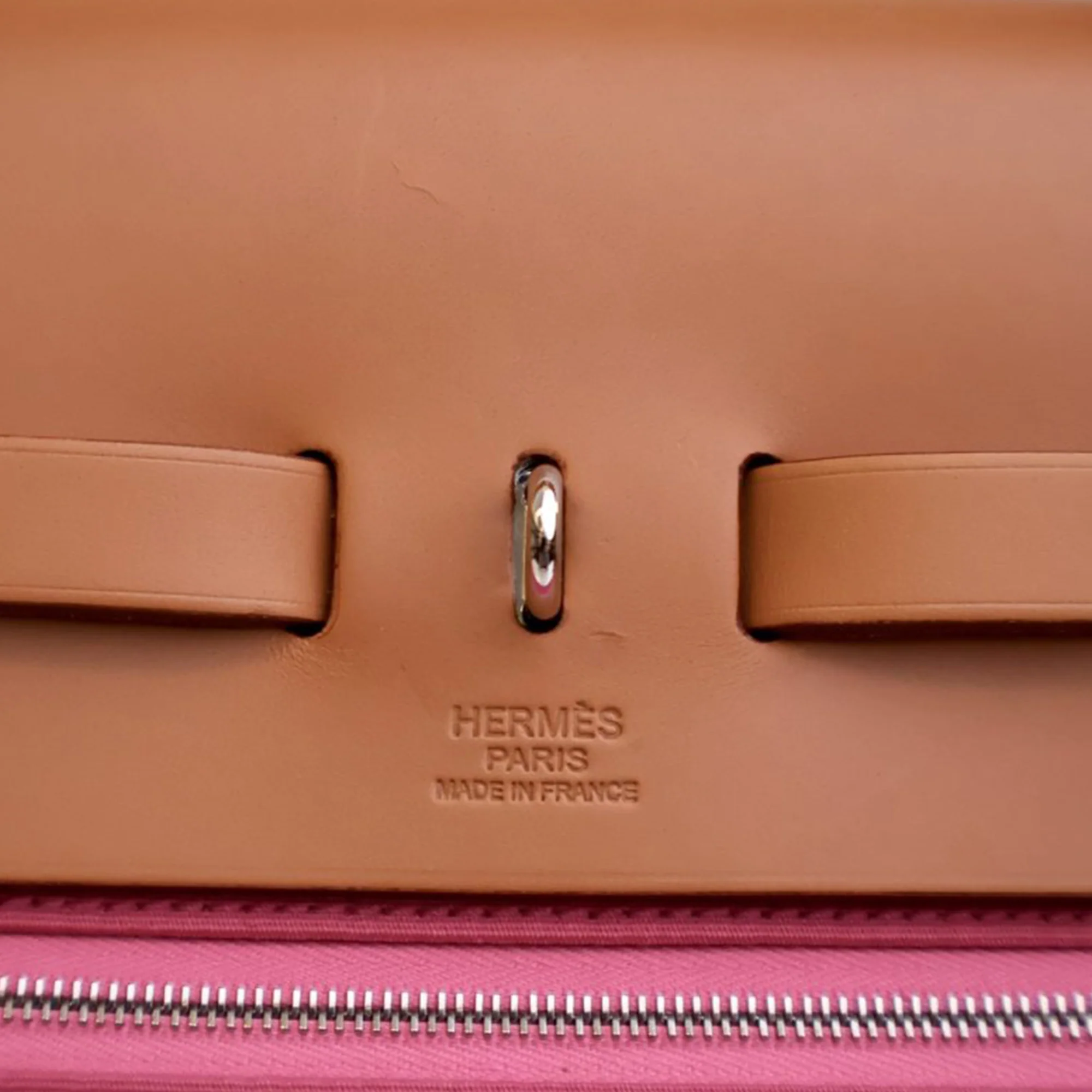 Herbag Zip Leather and Toile 39 - Image 9