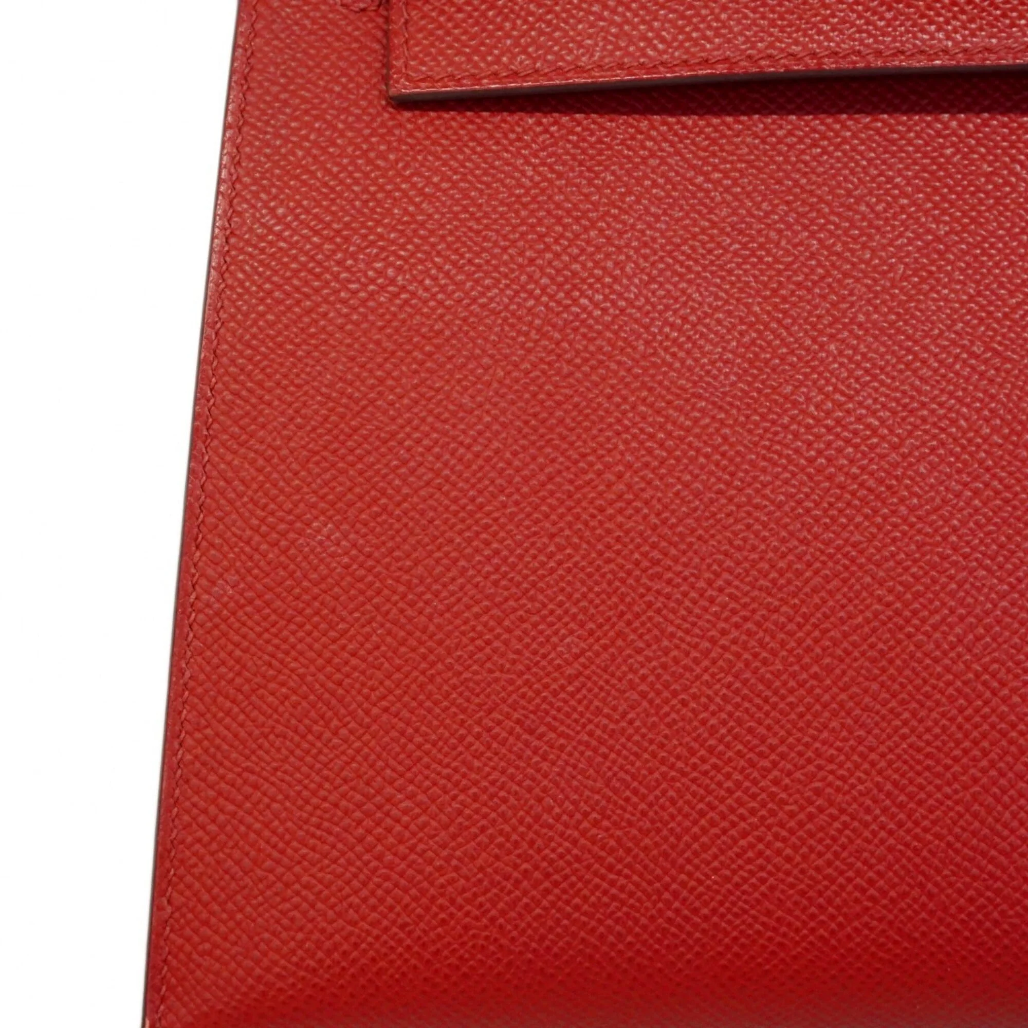 Kelly Handbag Red Epsom with Gold Hardware 25 - Image 9